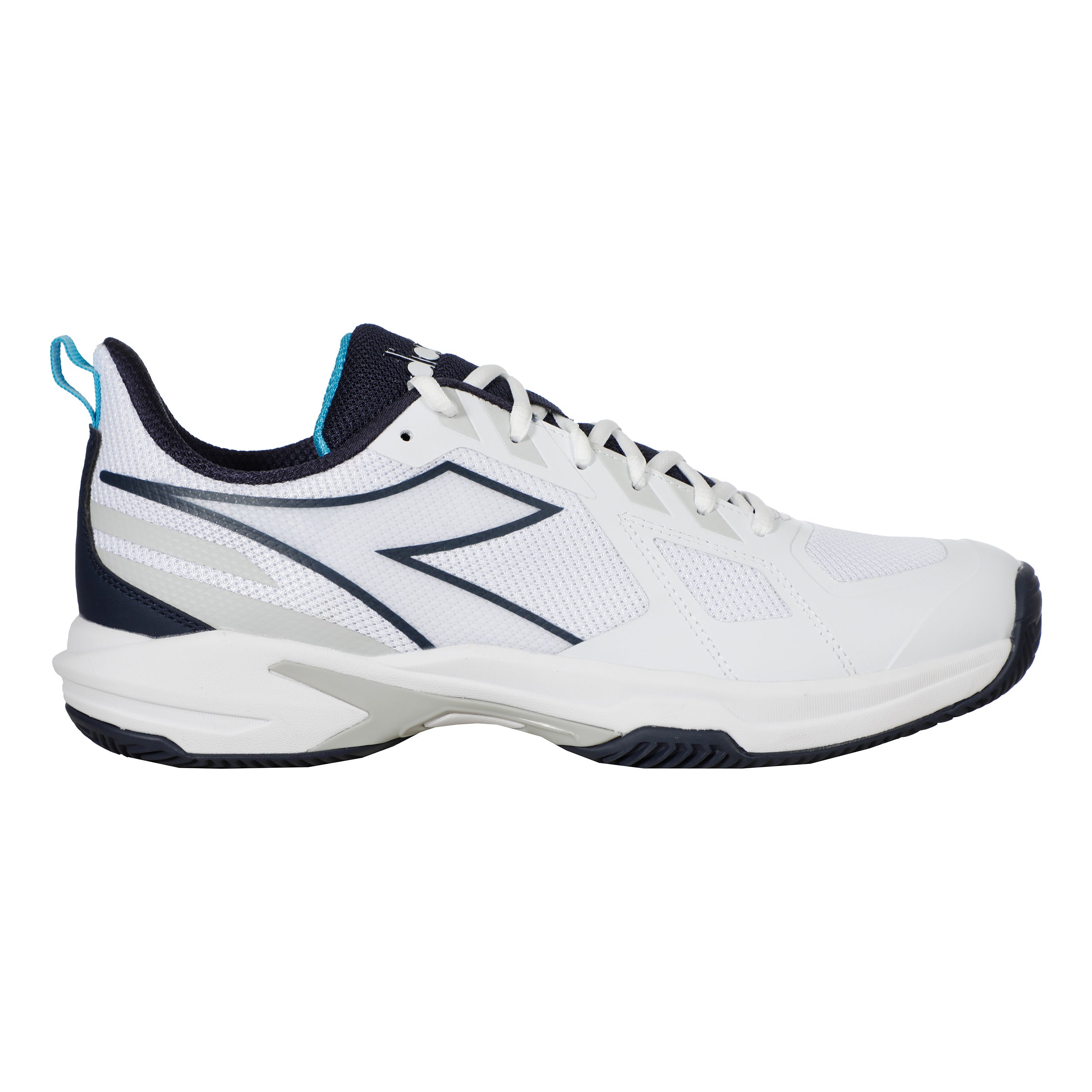 Diadora Trofeo 3 Sko För Grus Herrar-Vit,Mörkblå
