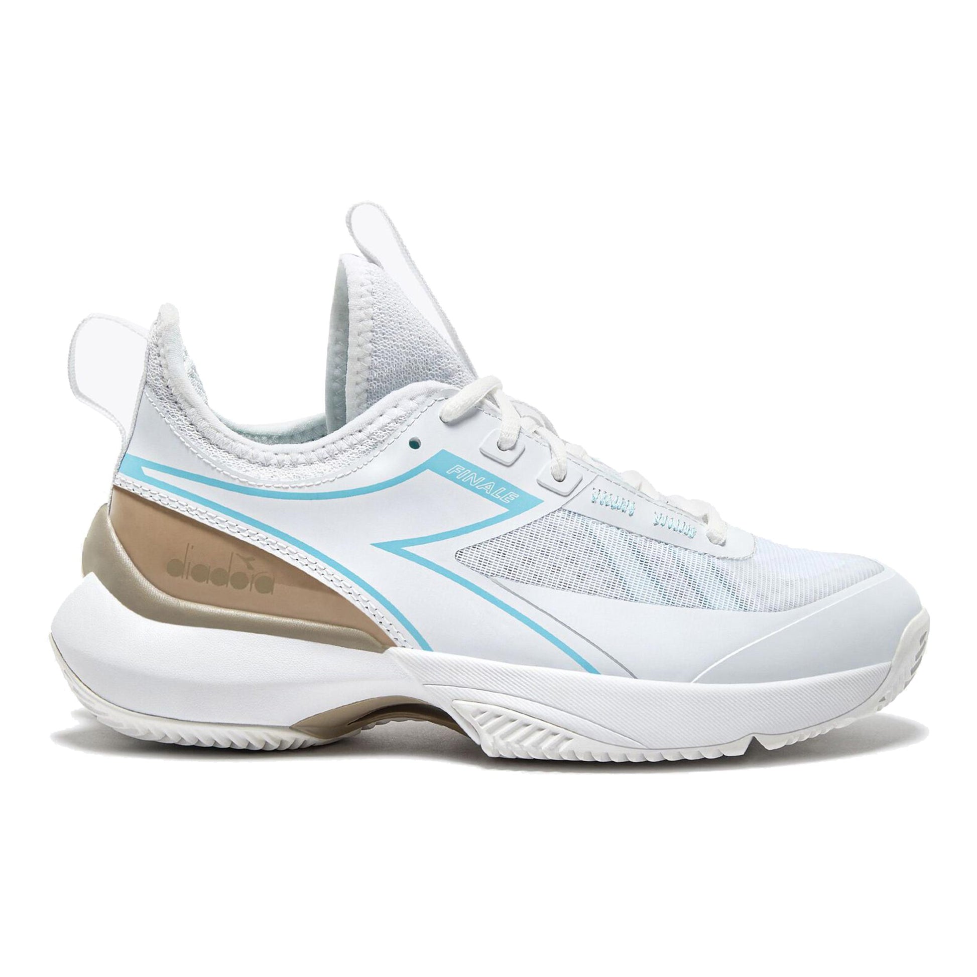 Diadora Finale Sko För Grus Damer-Vit,Beige