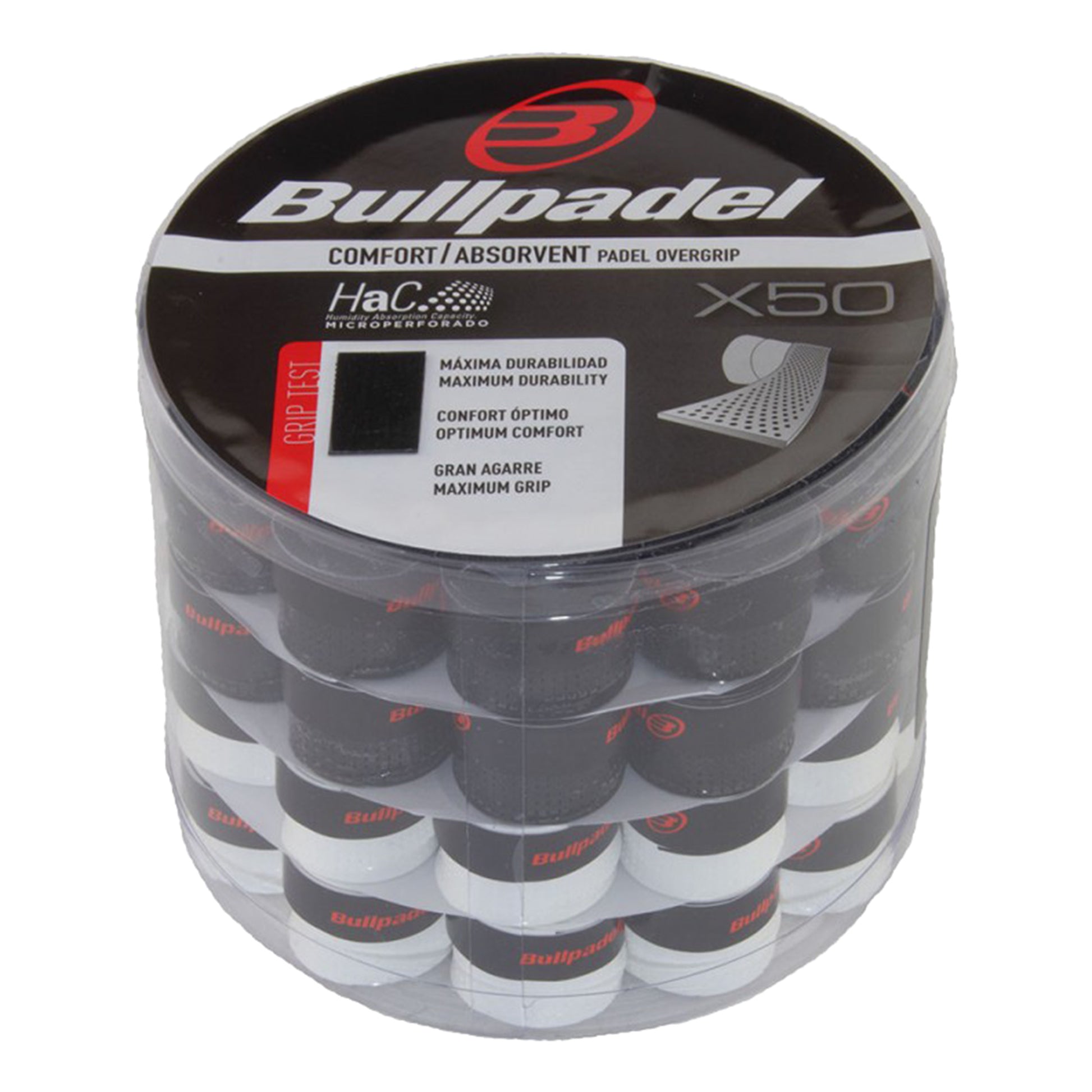 Bullpadel 50-pack Låda-Svart,Vit