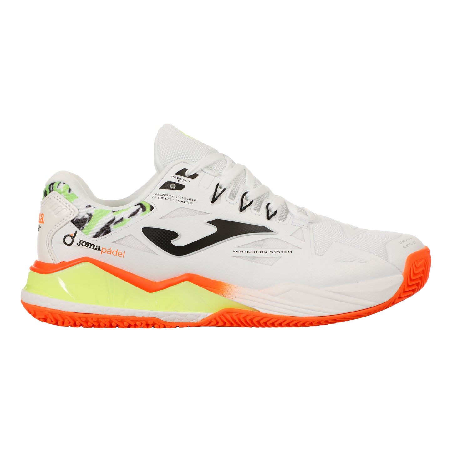 Joma Spin Padelsko Herrar - vit, orange