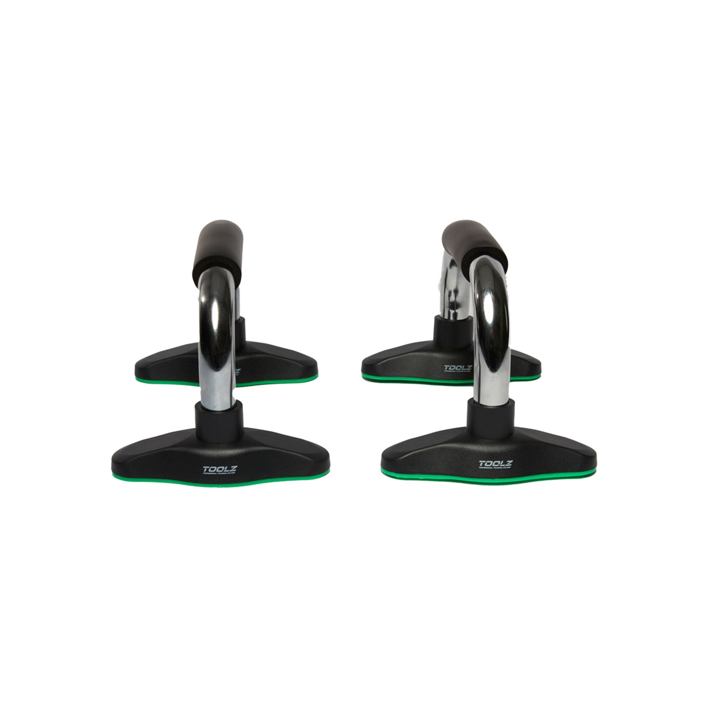 TOOLZ Chrome Push Up Grips Armhävningshandtag-Svart