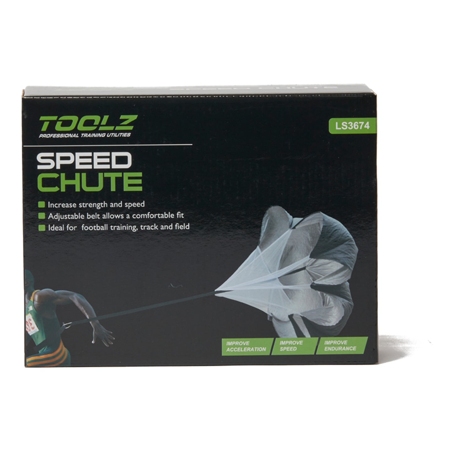 TOOLZ Speed Chute Träningsutrustning-Svart
