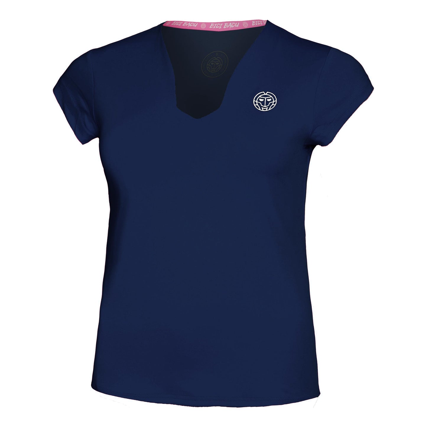 BIDI BADU Bella 2.0 Tech V-Neck T-shirt Damer - mörkblå, vit
