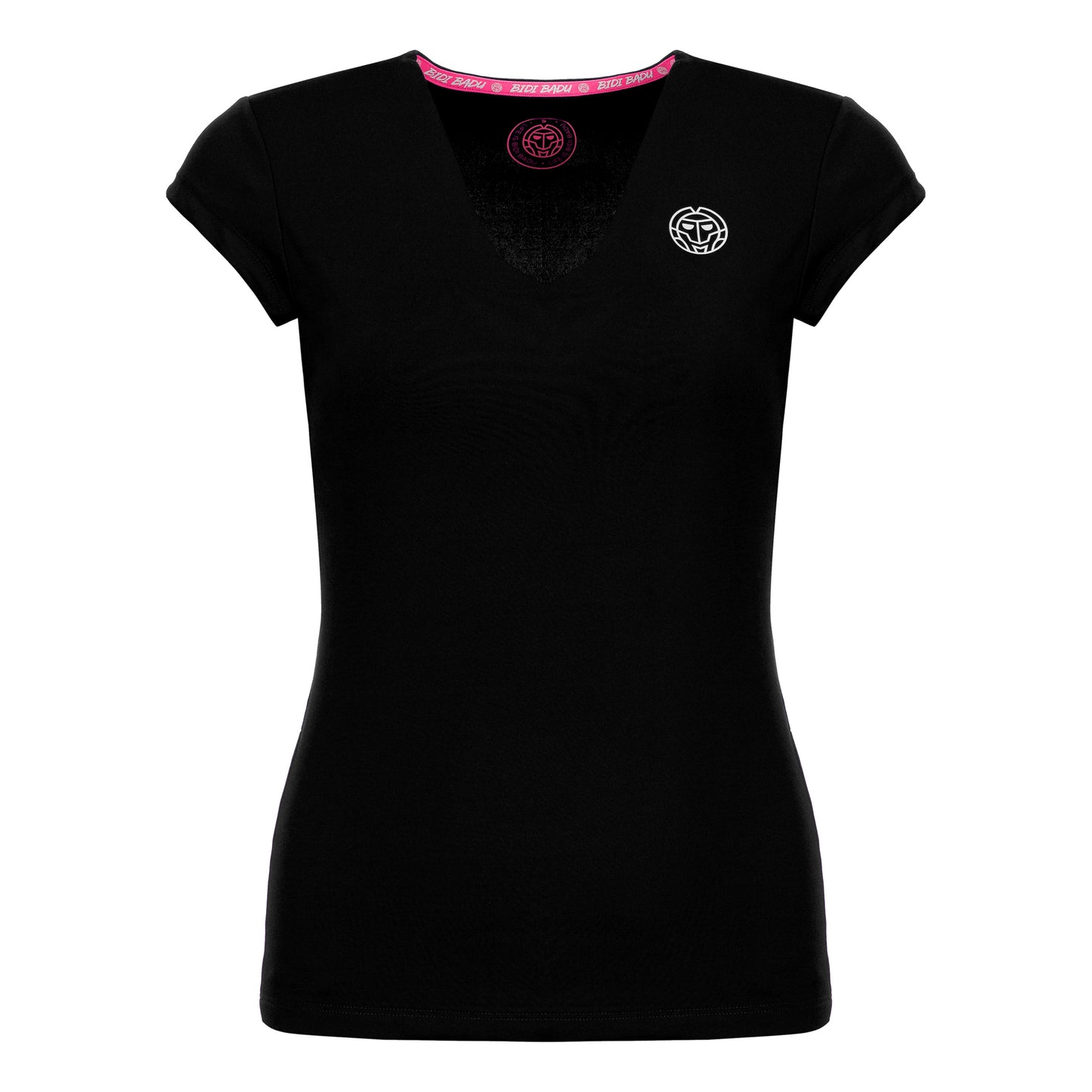BIDI BADU Bella 2.0 Tech V-Neck T-shirt Damer - svart, vit