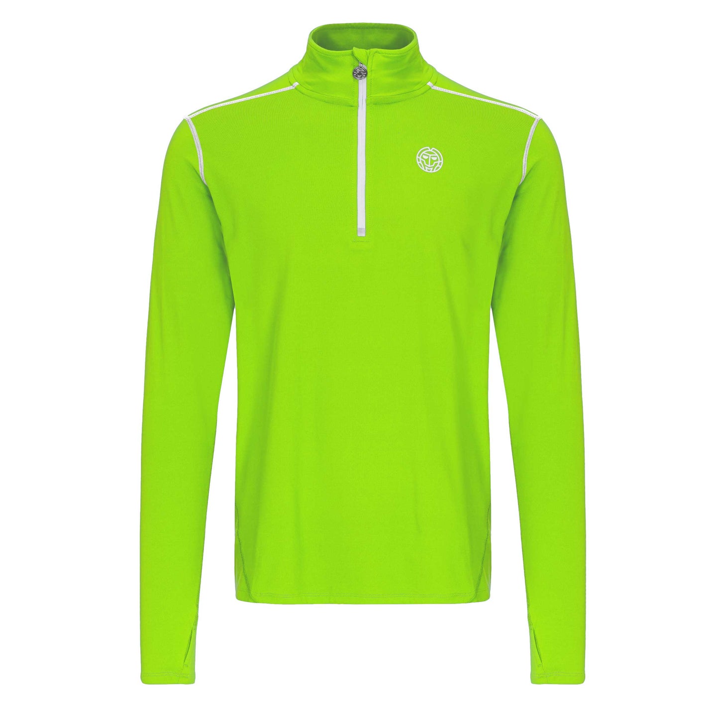 BIDI BADU Zac Tech Half Zip Långärmat Herrar-Neongrön,Vit
