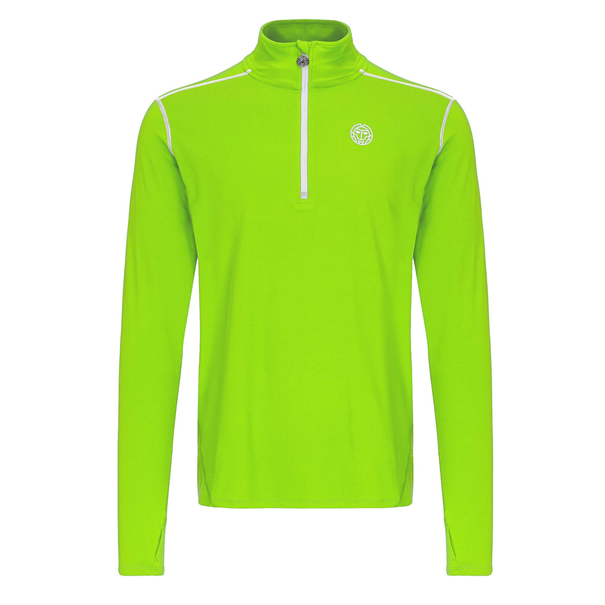 BIDI BADU Zac Tech Half Zip Långärmat Herrar-Neongrön,Vit