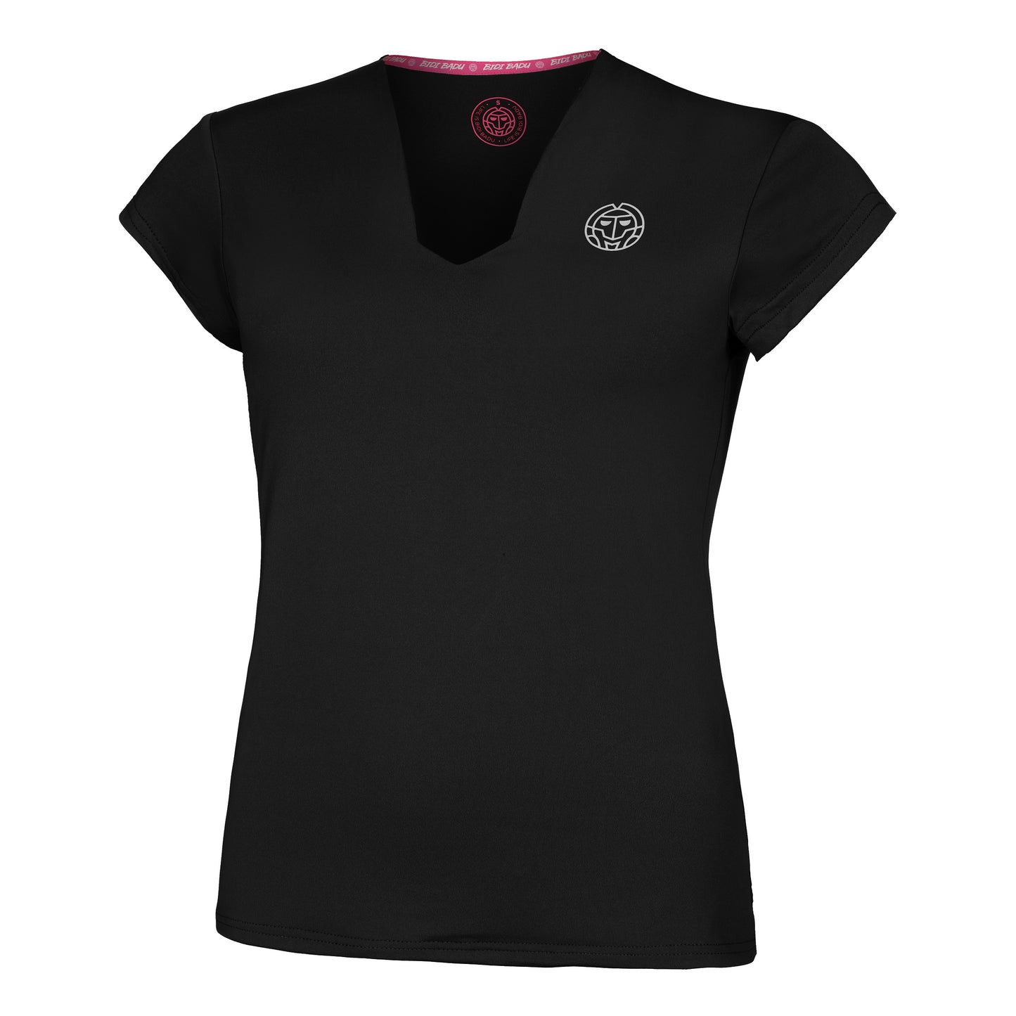 BIDI BADU Crew V-Neck T-shirt Damer-Svart