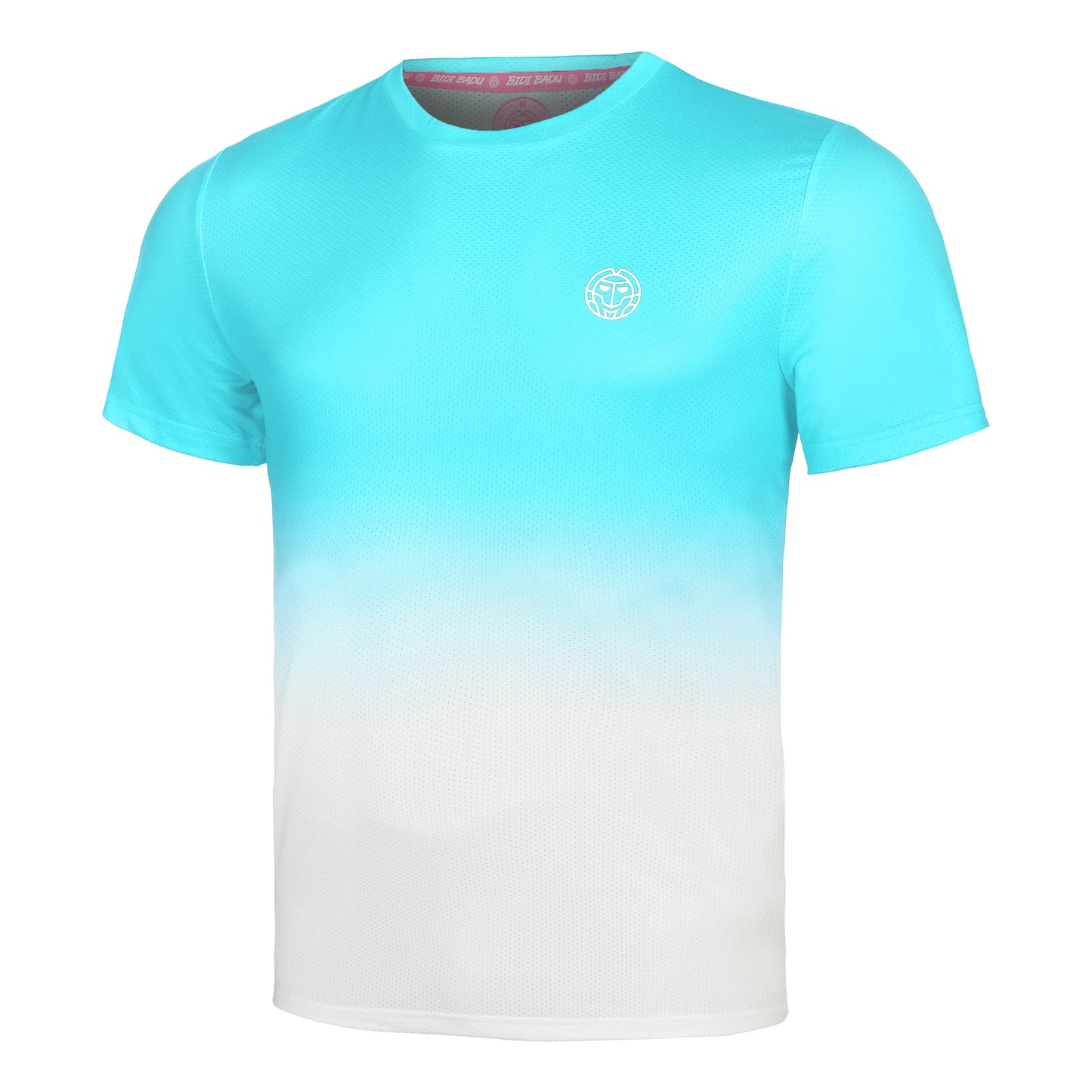 BIDI BADU Crew Gradiant T-shirt Herrar-Turkos,Vit