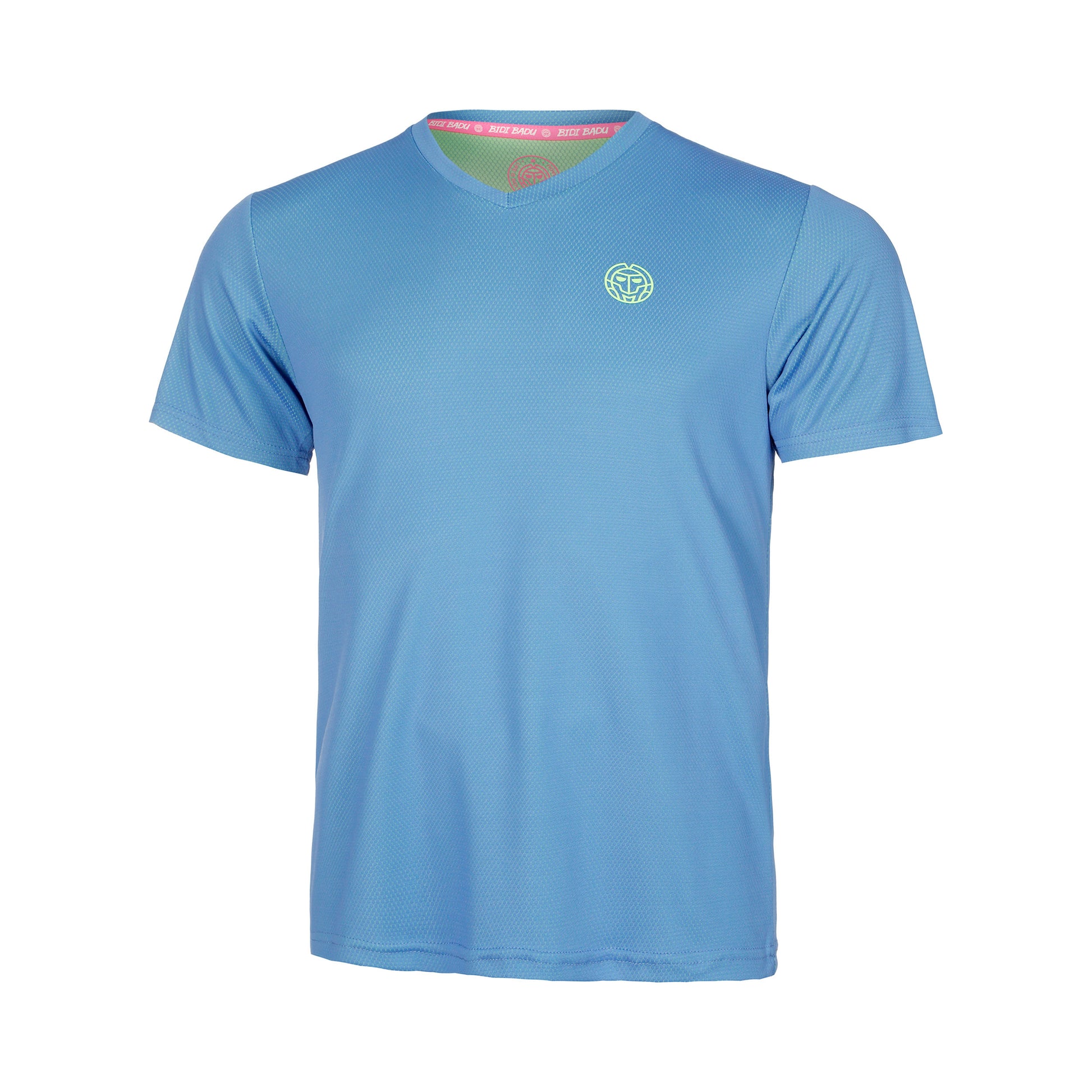 BIDI BADU Crew Inside Out V-Neck T-shirt Pojkar-Blå,Neongrön