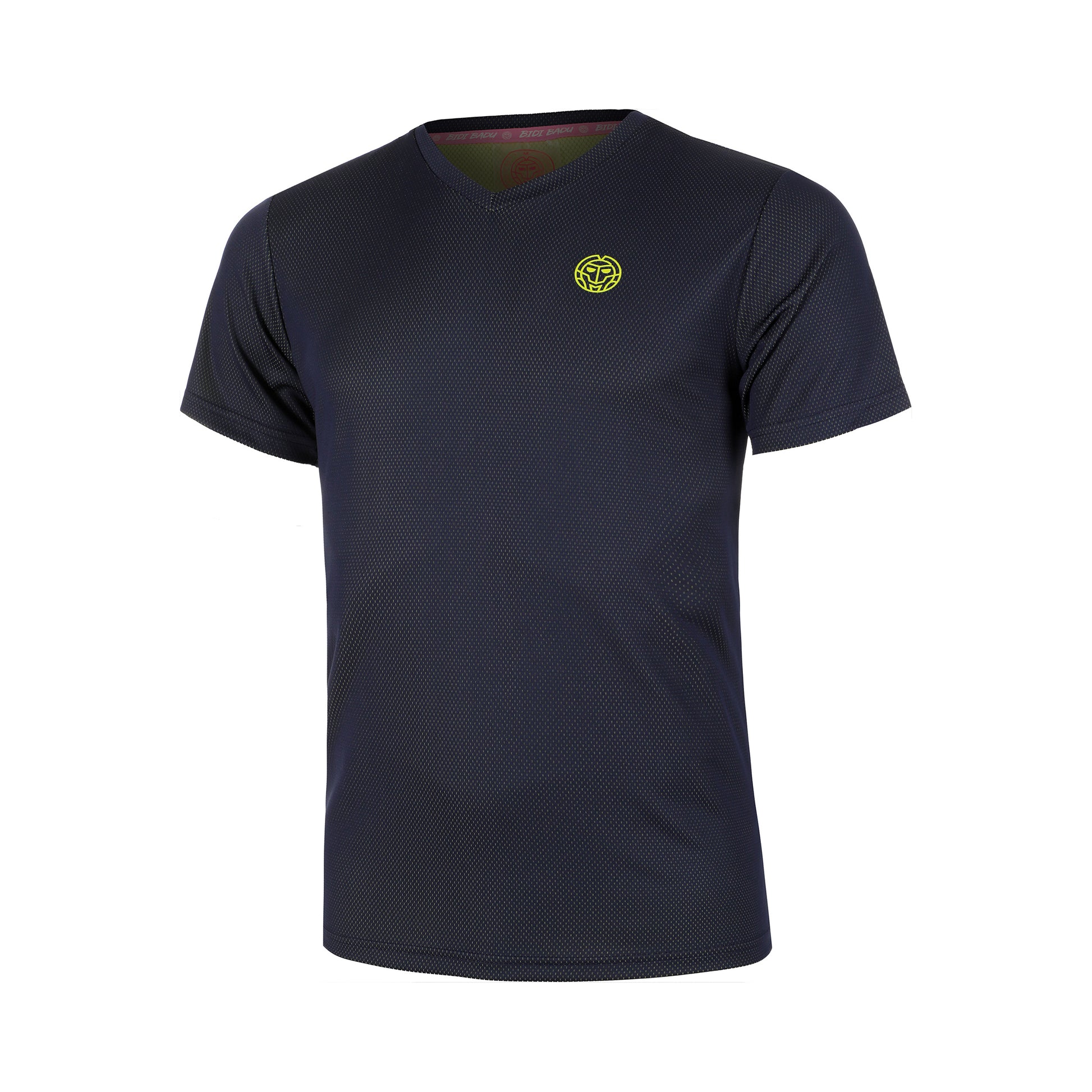 BIDI BADU Crew Inside Out V-Neck T-shirt Pojkar-Mörkblå,Lime