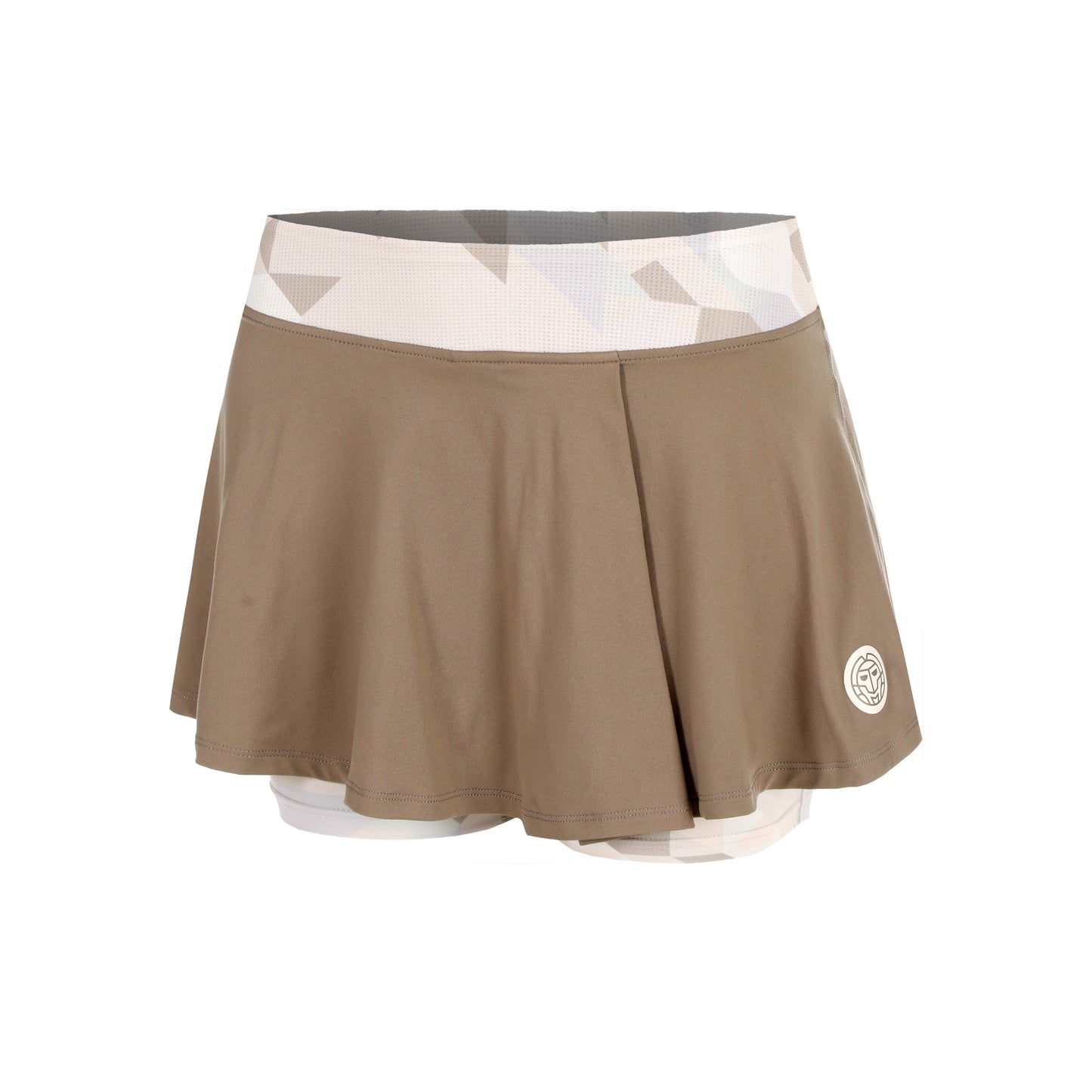 BIDI BADU Paris 2025 Printed Wavy Kjol Damer-Brun,Beige