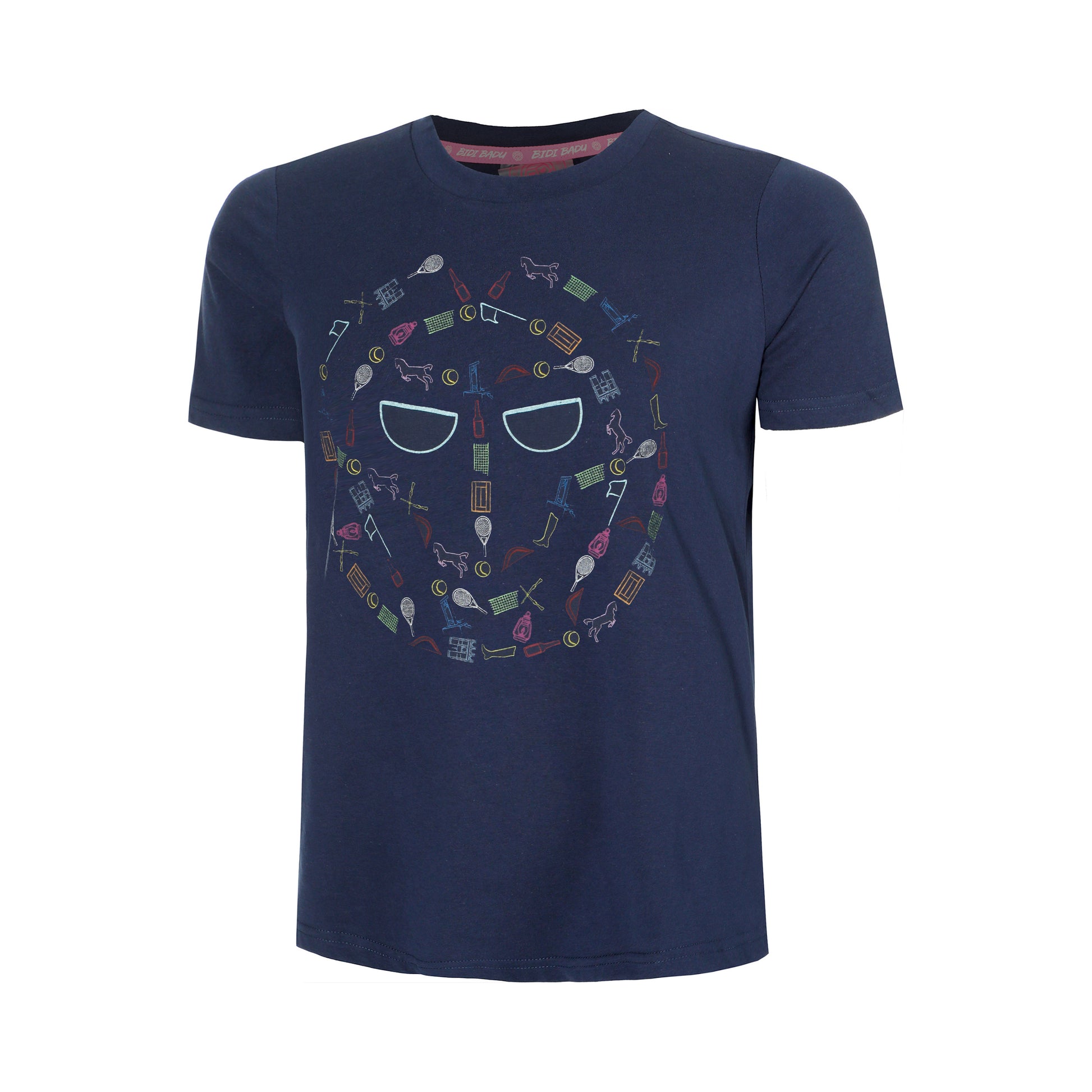 BIDI BADU Baszon Lifestyle T-shirt Pojkar - mörkblå, flerfärgad