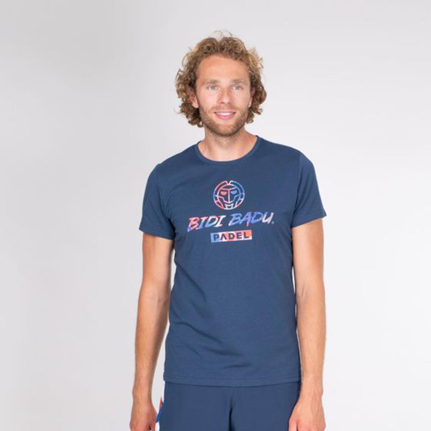 BIDI BADU Ugonna Lifestyle T-shirt Herrar-Mörkblå