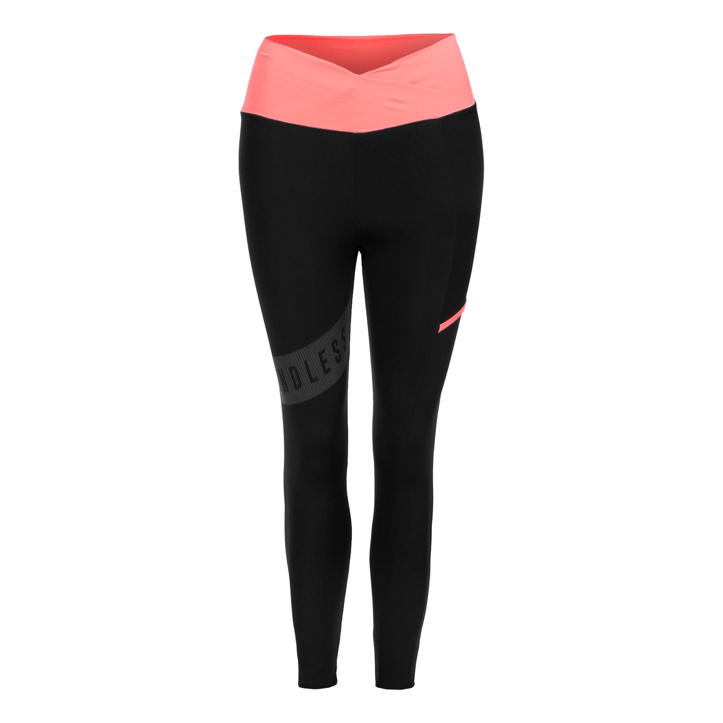 Endless Cross Pocket Tights Damer - svart, korall