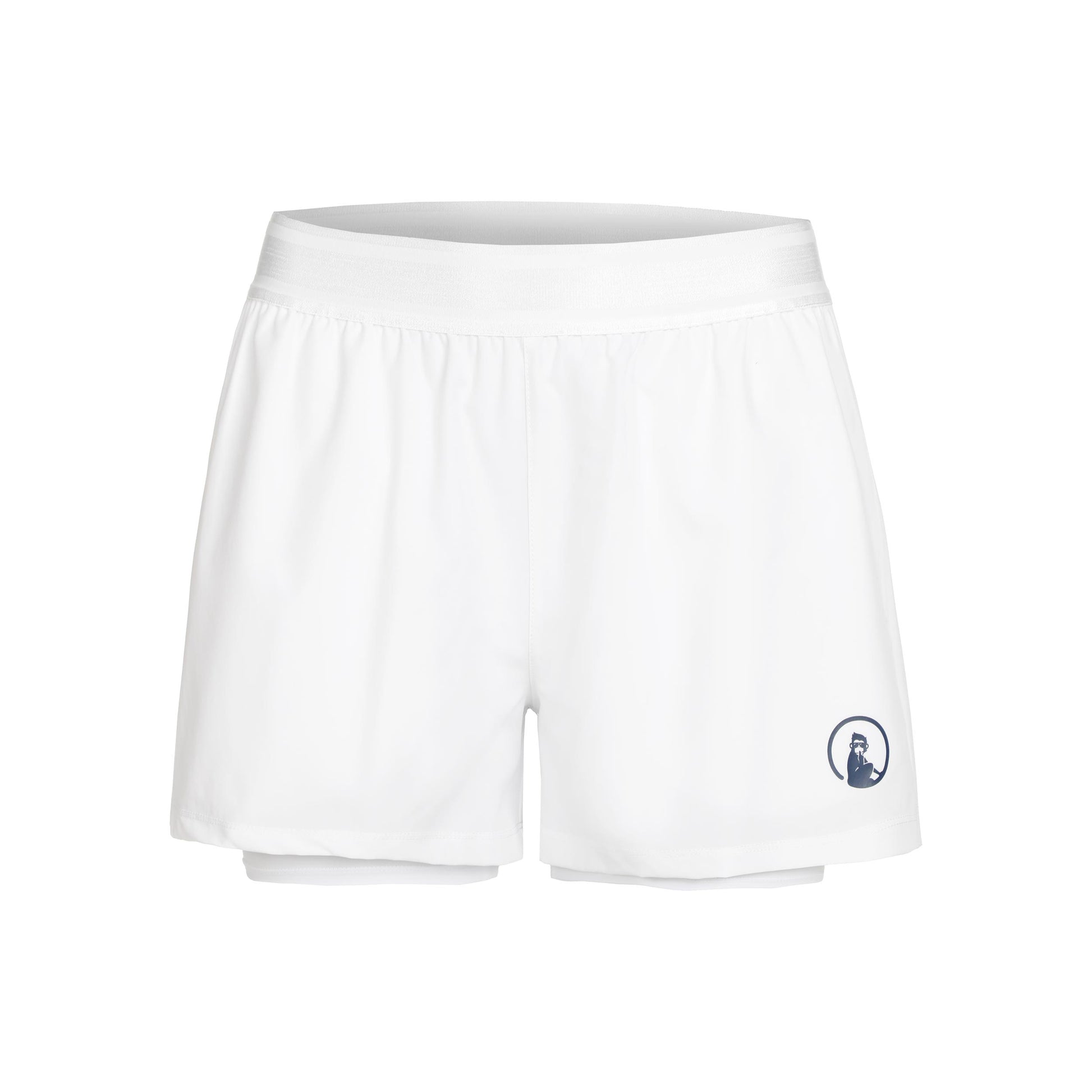 Quiet Please Point 2in1 Shorts Damer-Vit,Mörkblå