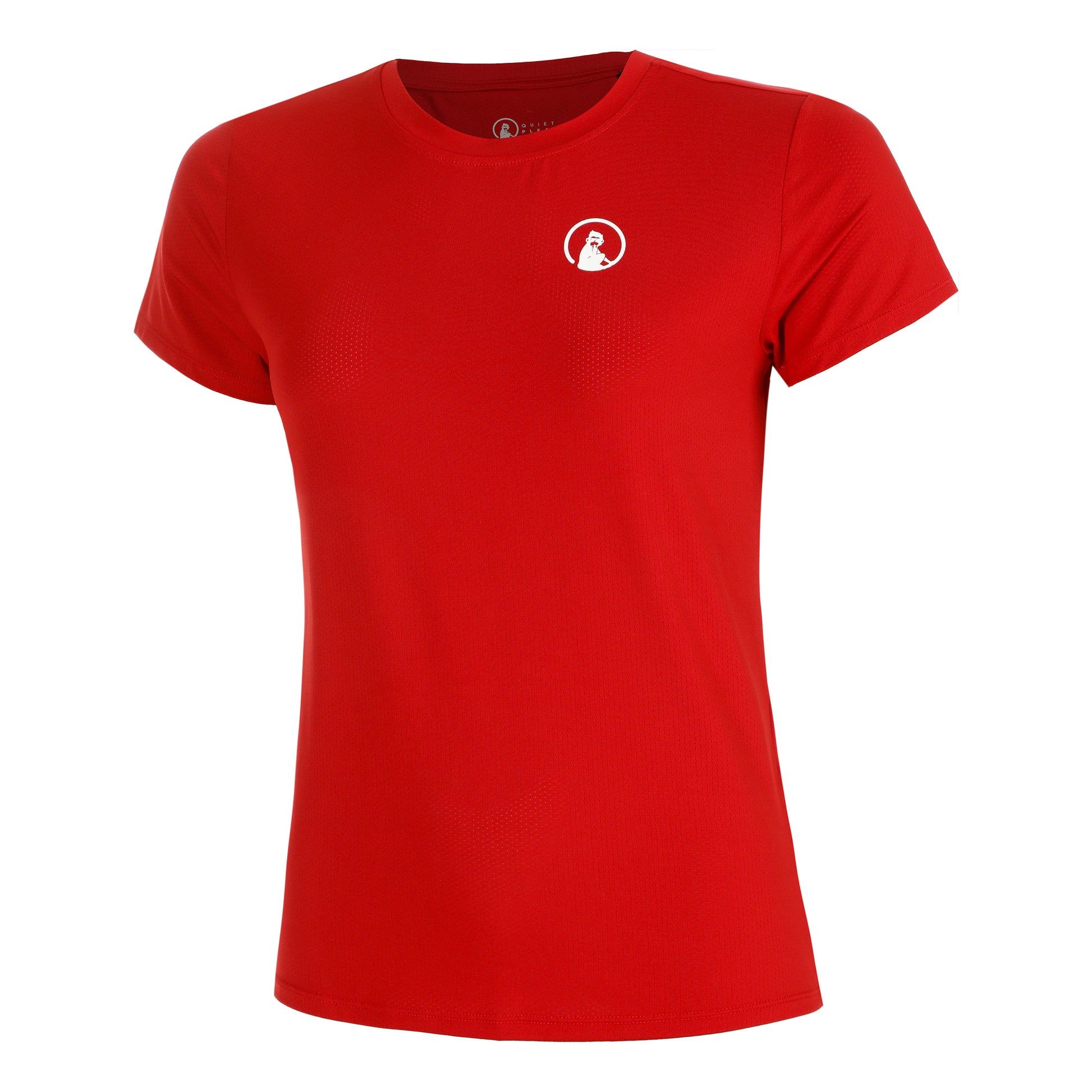 Quiet Please Retriever T-shirt Damer-Röd