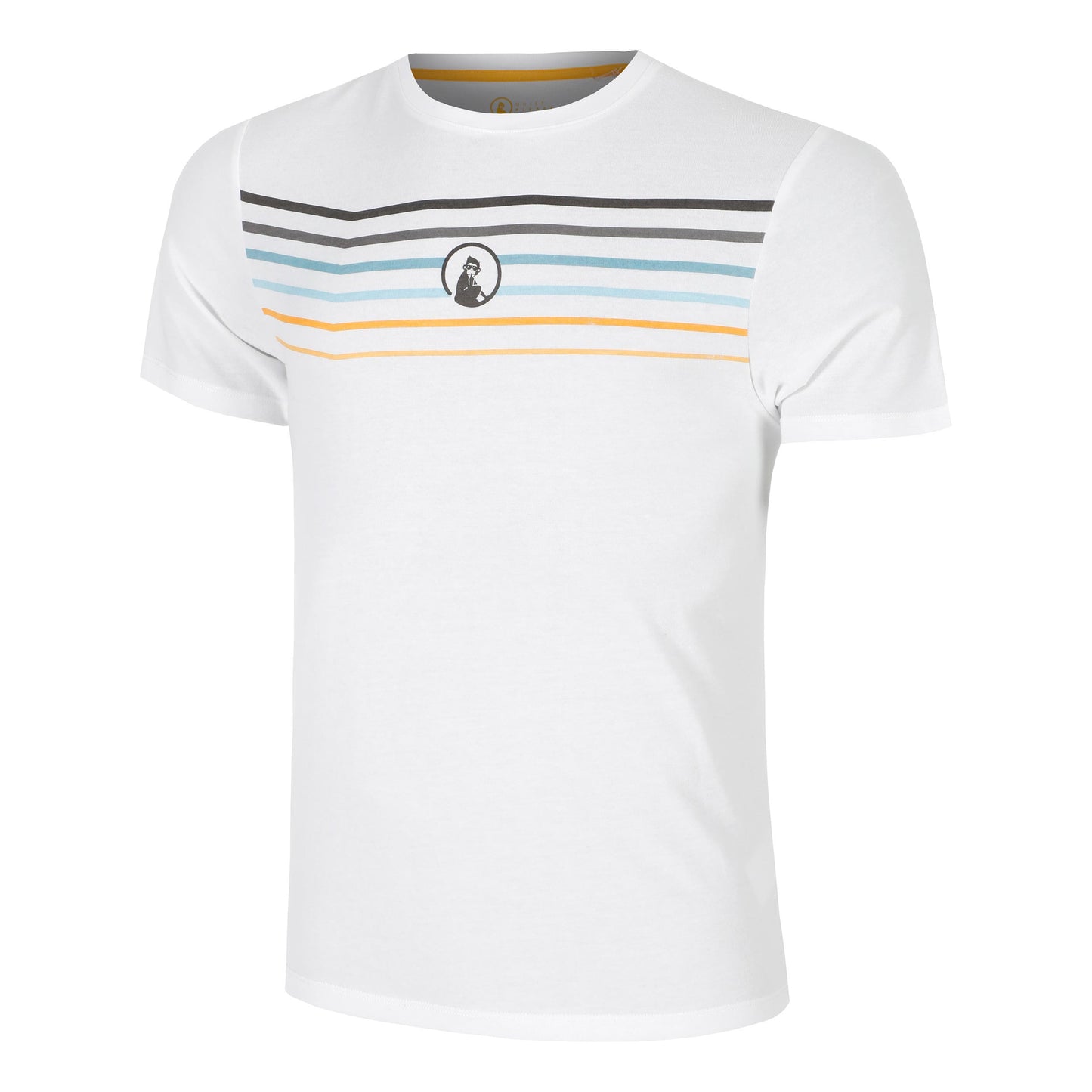 Quiet Please Endlessly Trainings Stripe T-shirt Herrar-Vit,Flerfärgad