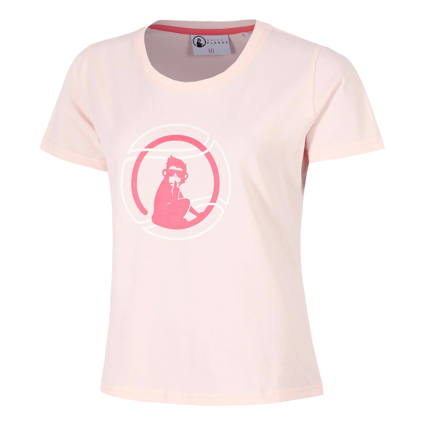 Quiet Please Endlessly Bracket T-shirt Damer-Rosa,Flerfärgad