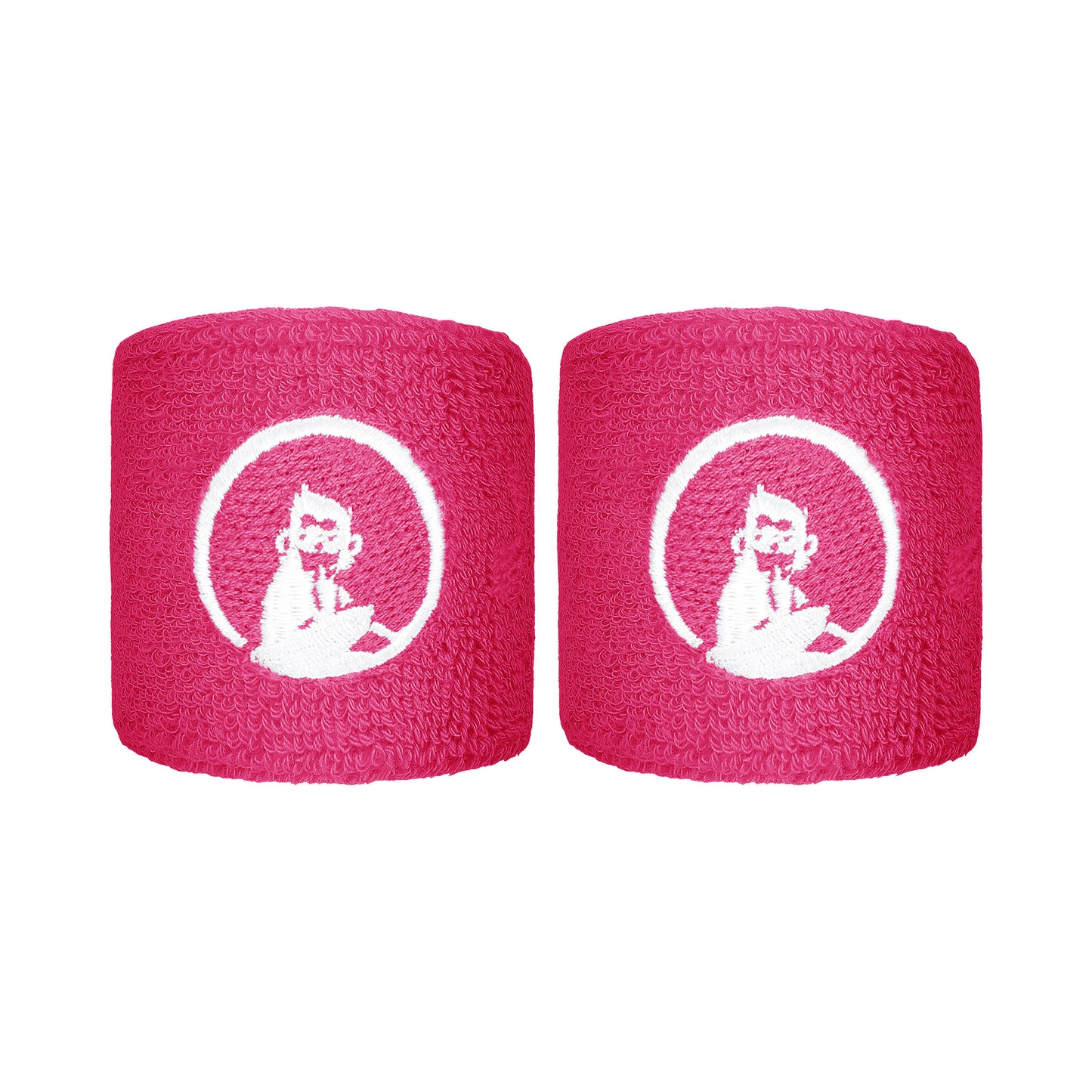 Quiet Please Svettband 2-pack kort - rosa
