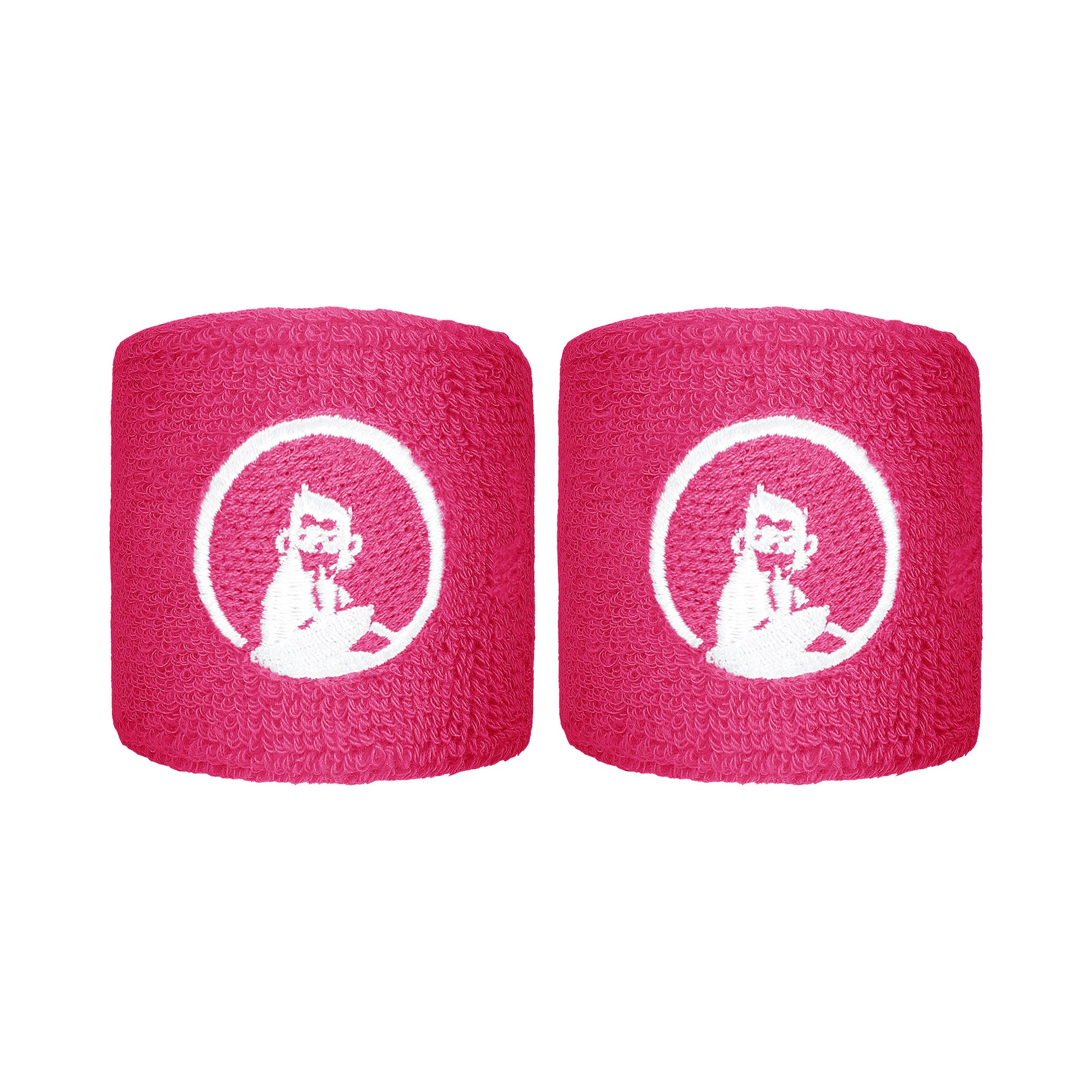 Quiet Please Svettband 2-pack kort - rosa