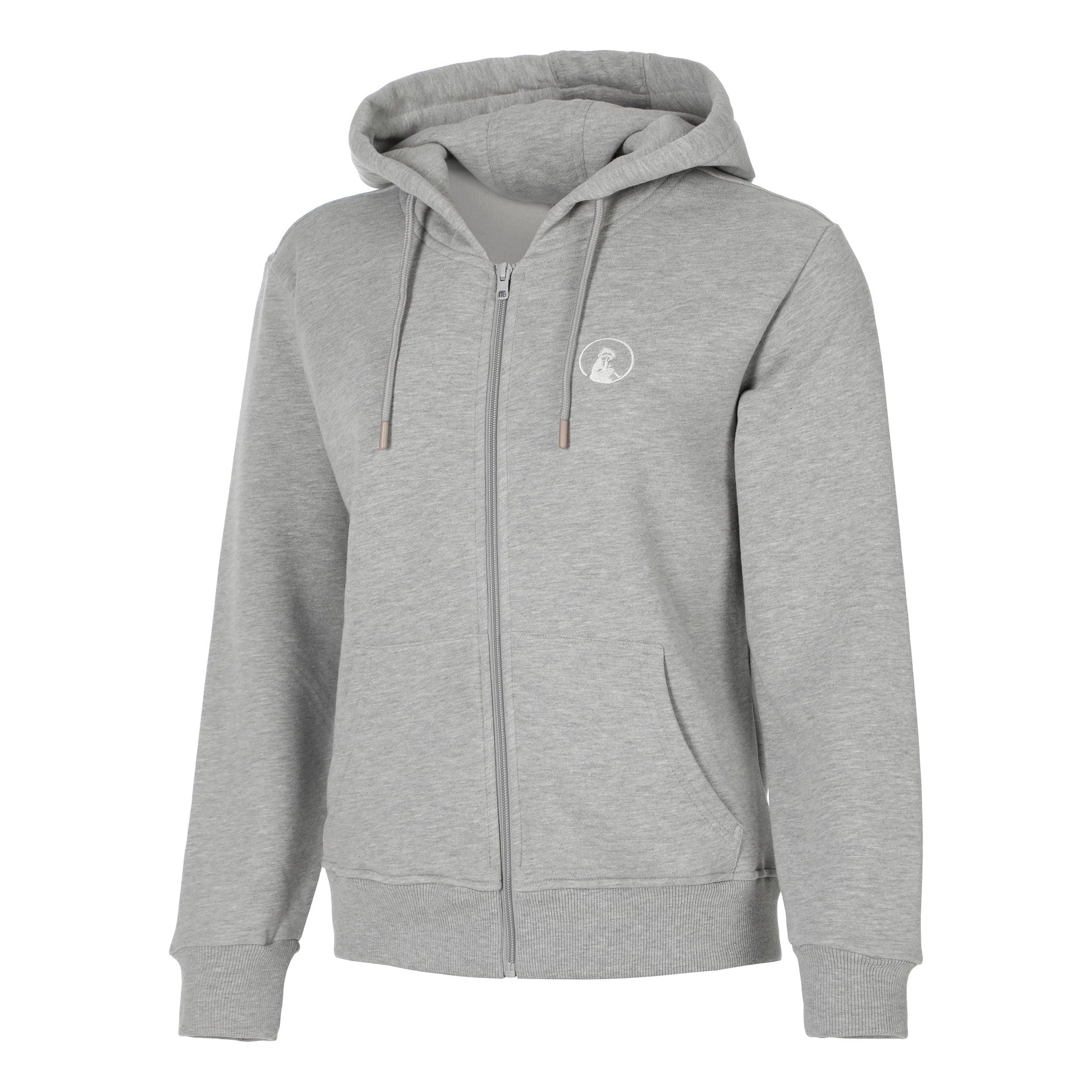Quiet Please Essential Zip Sweat-jacka Damer-grå