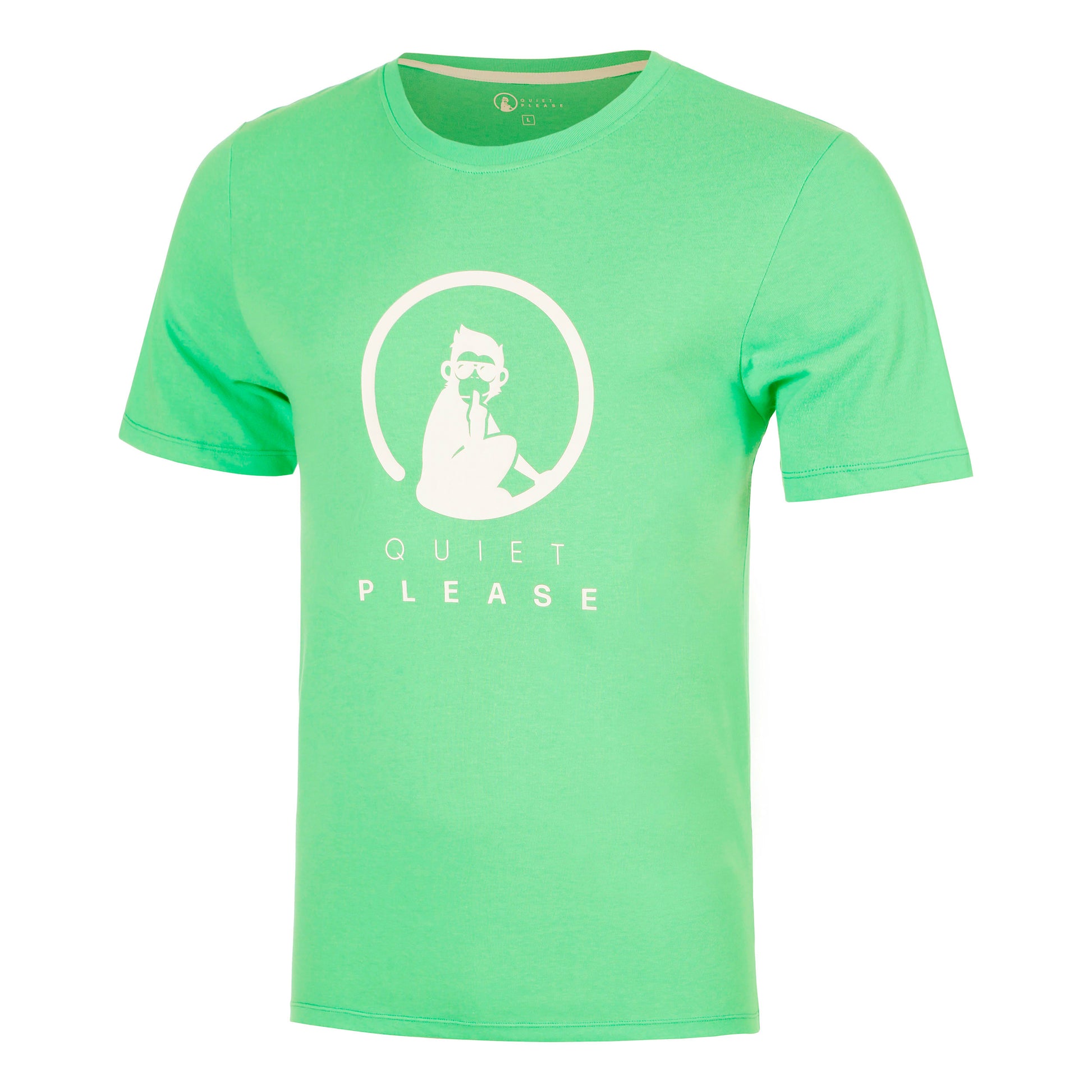 Quiet Please Joy Trainings T-shirt Herrar - grön, vit