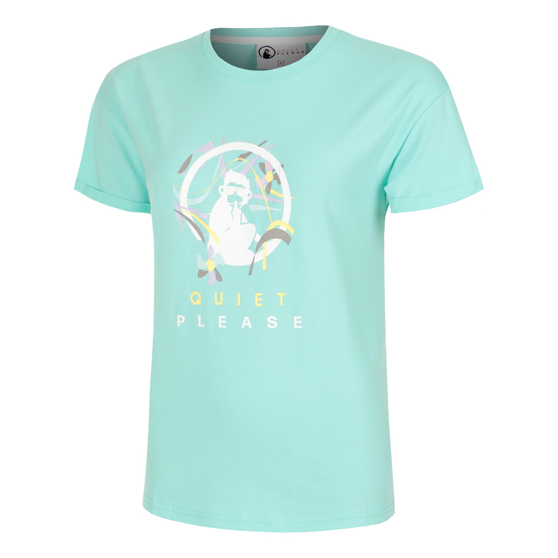 Quiet Please Wild Sketchy T-shirt Damer-Turkos,Flerfärgad