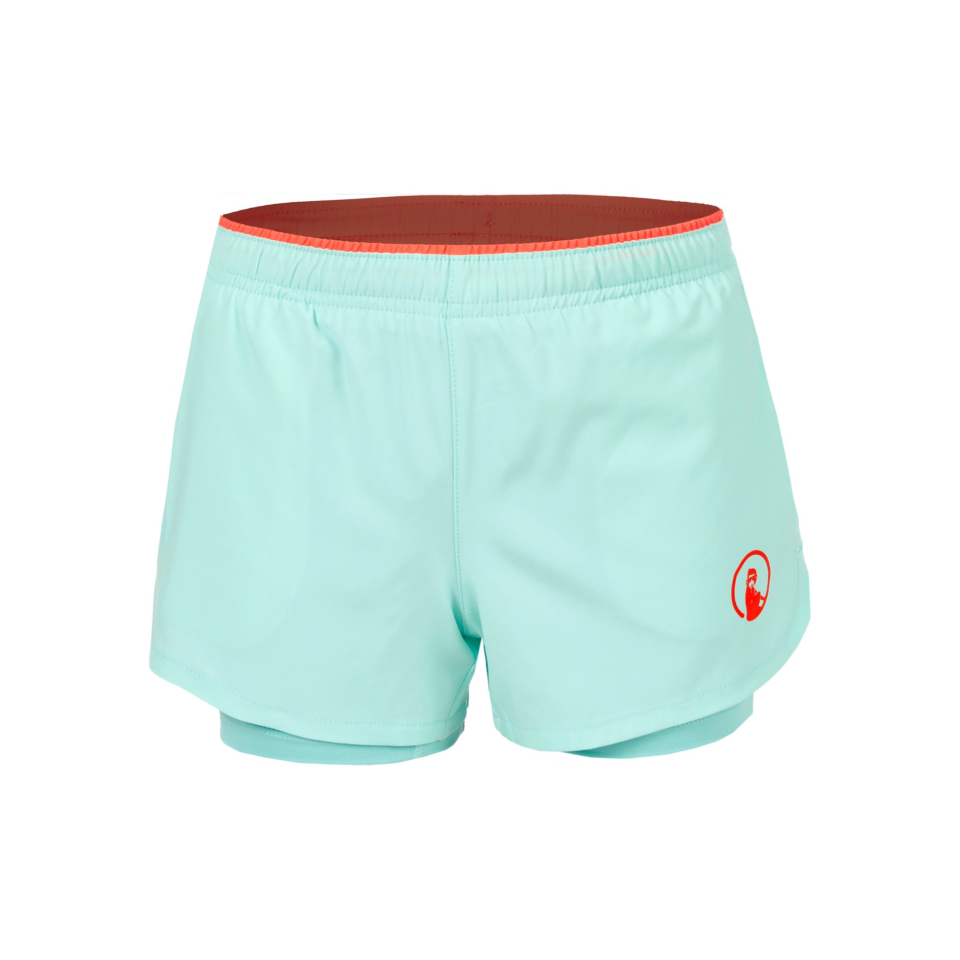 Quiet Please Point 2in1 Shorts Flickor - turkos, röd