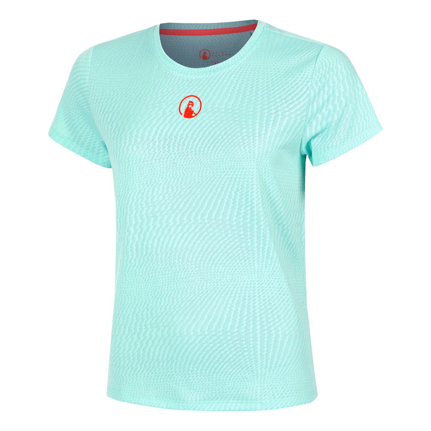 Quiet Please Wild Spin T-shirt Damer-Turkos,Röd