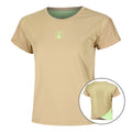 Wild Cross T-shirt Damer-Beige,Neongrön