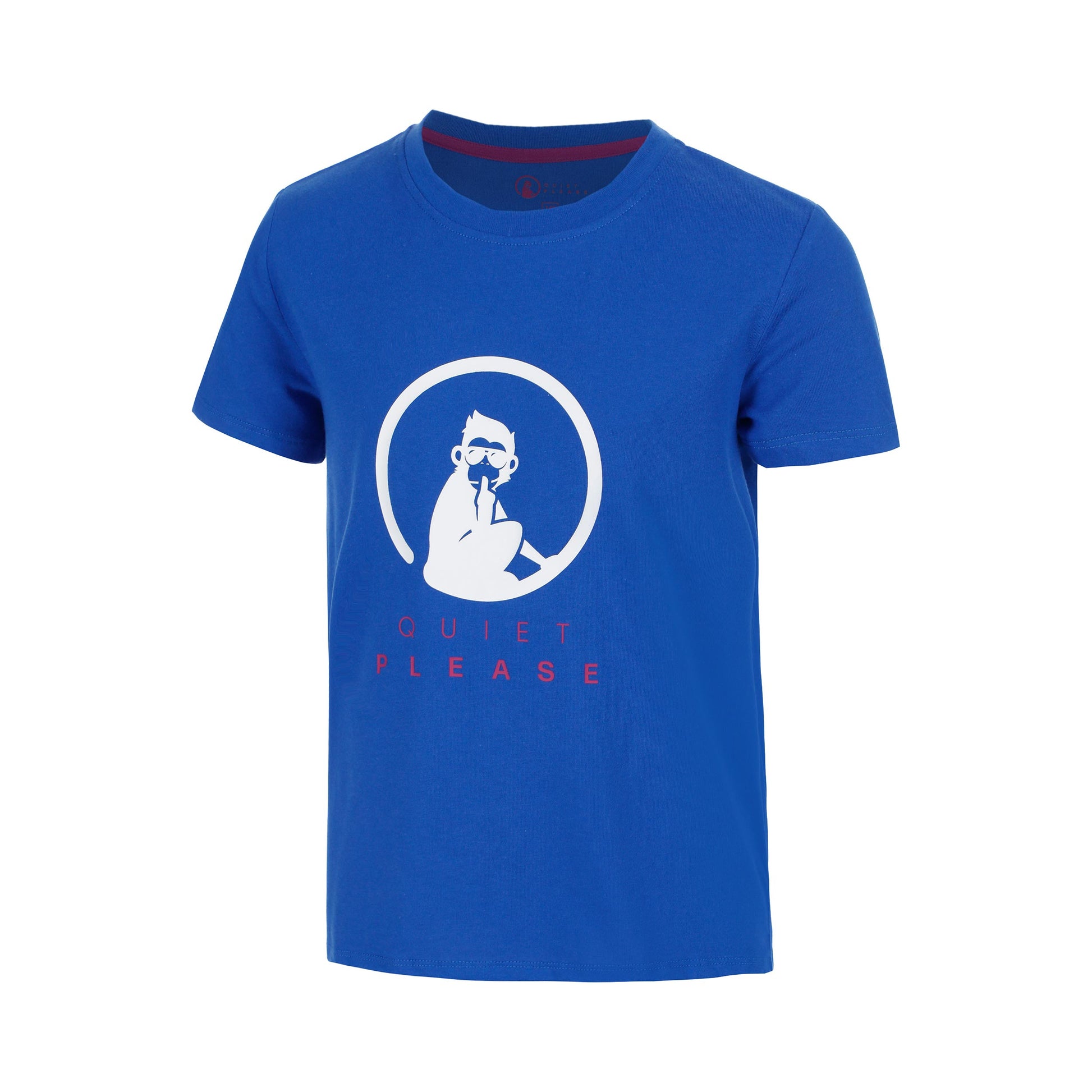 Quiet Please Advantage Logo T-shirt Pojkar - blå, vit