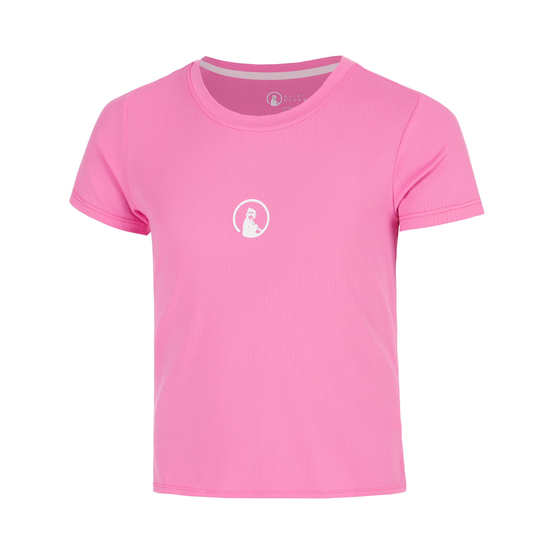 Quiet Please Retriever T-shirt Flickor-pink, vit