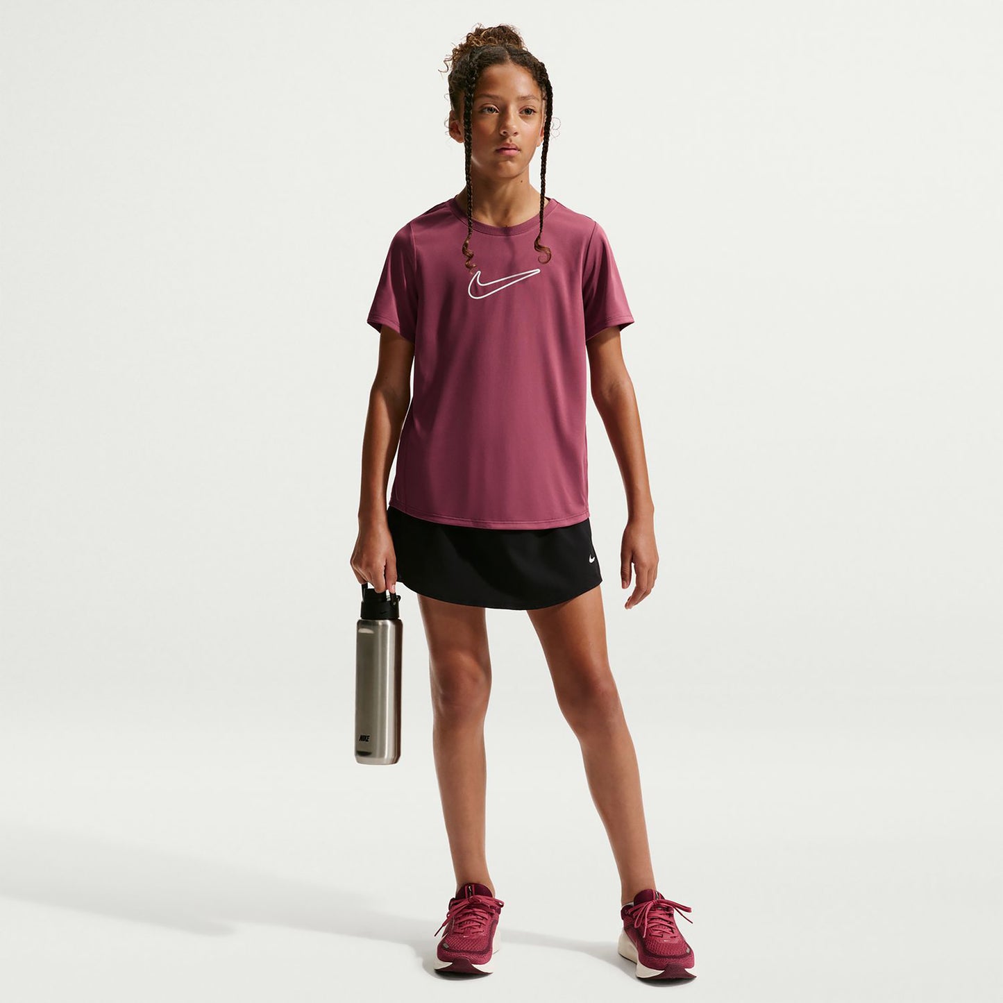 Nike Dri-FIT One T-shirt Barn - mauve