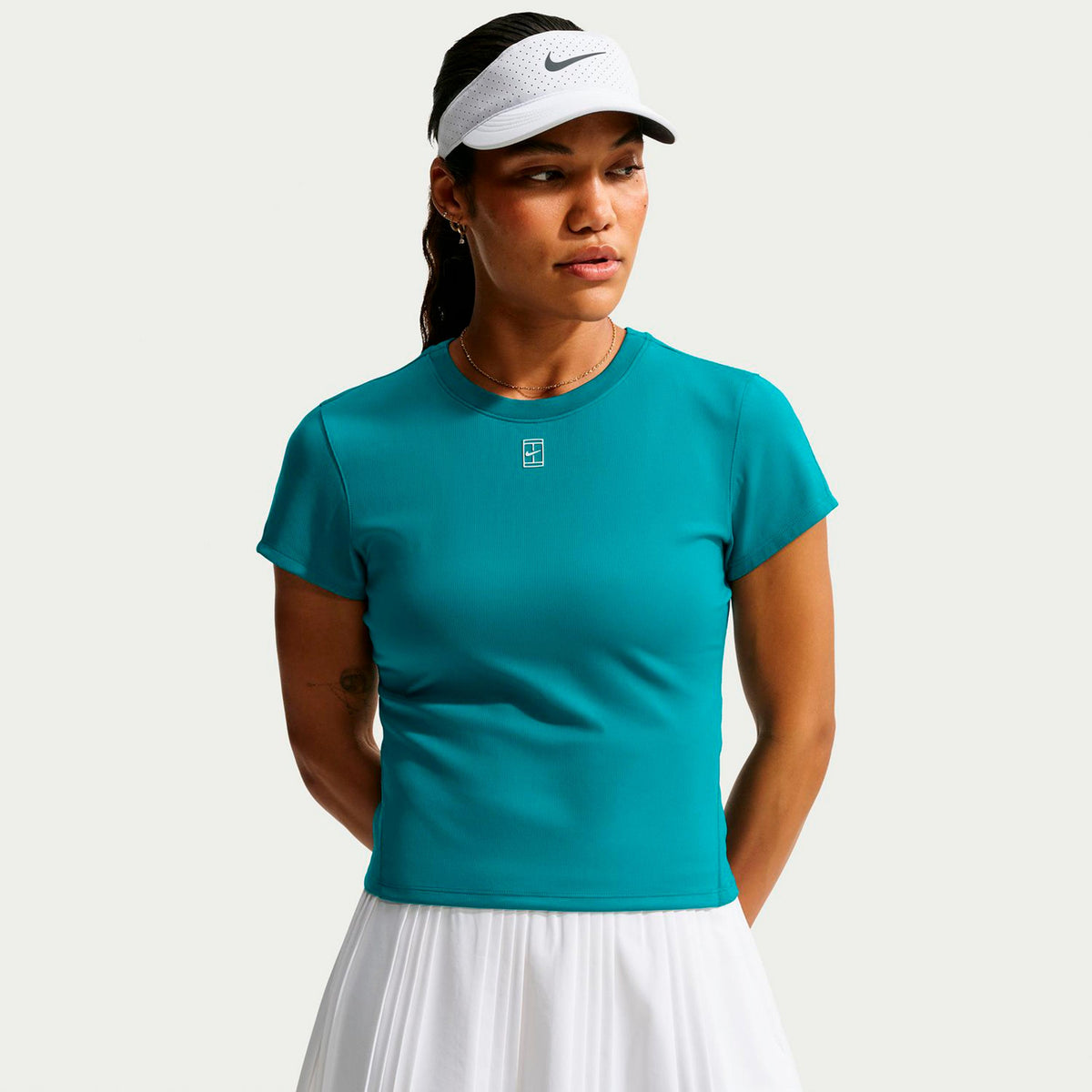 Nike Court Dri-FIT Advantage T-shirt Damer - petrol