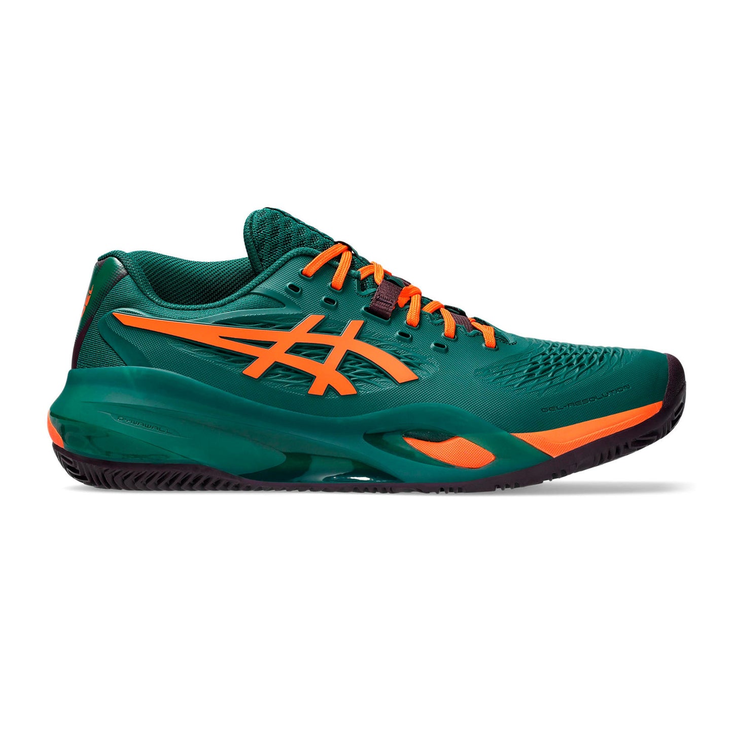 ASICS Gel-Resolution X Padelsko Herrar - mörkgrön, neonorange