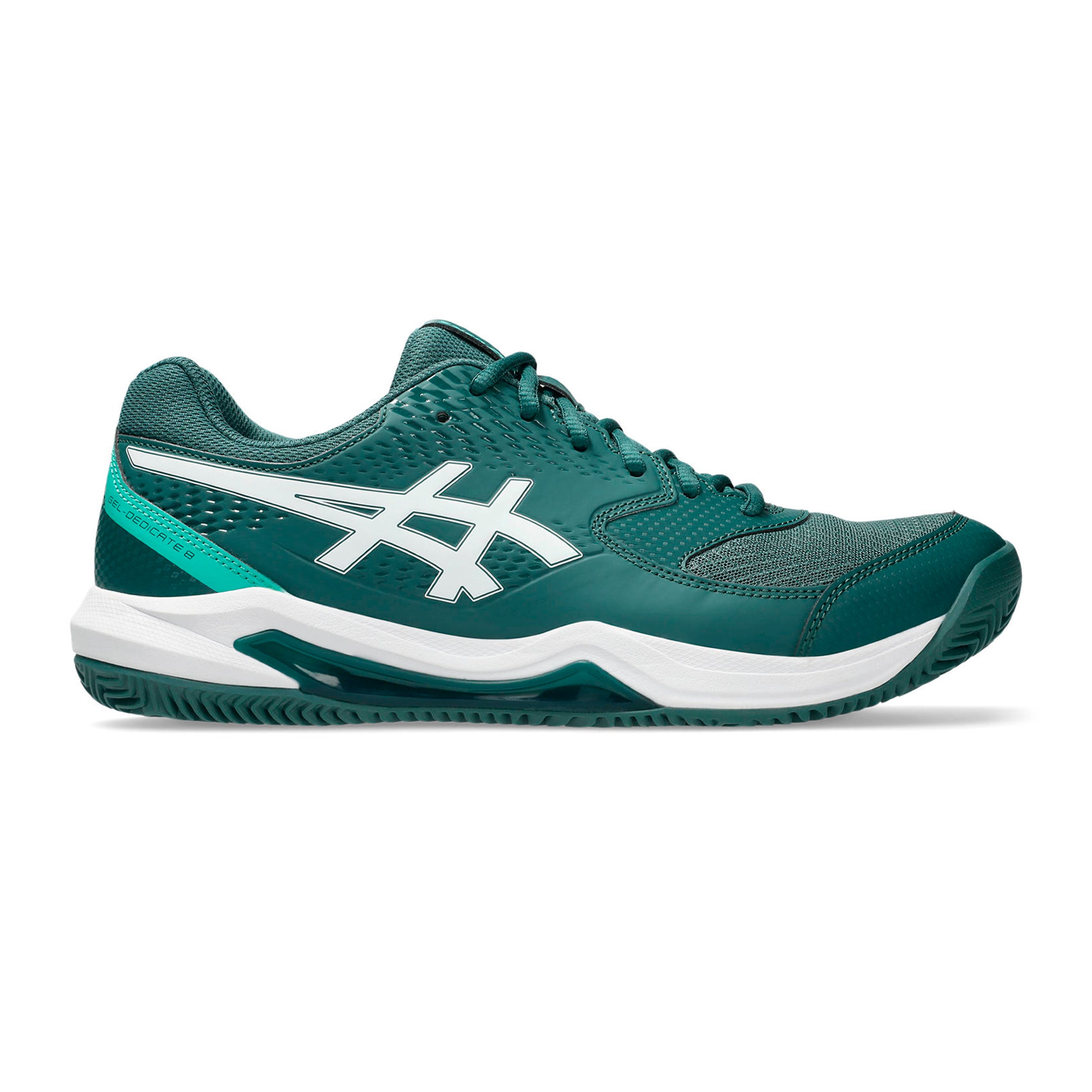 ASICS Gel-Dedicate 8 Sko för grus Herrar - petrol, turkos