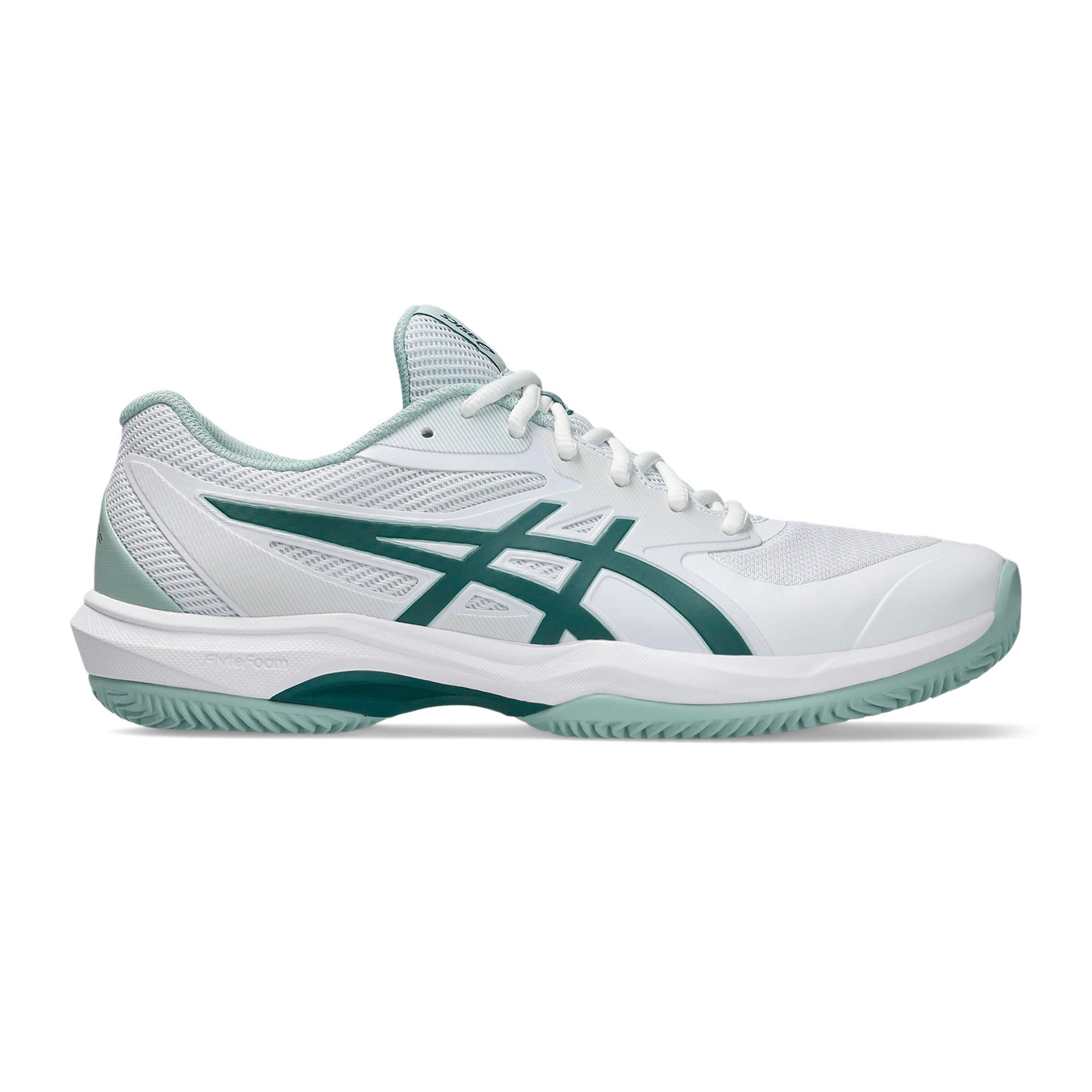 ASICS Game FF/OC Sko för grus Herrar - vit, petrol