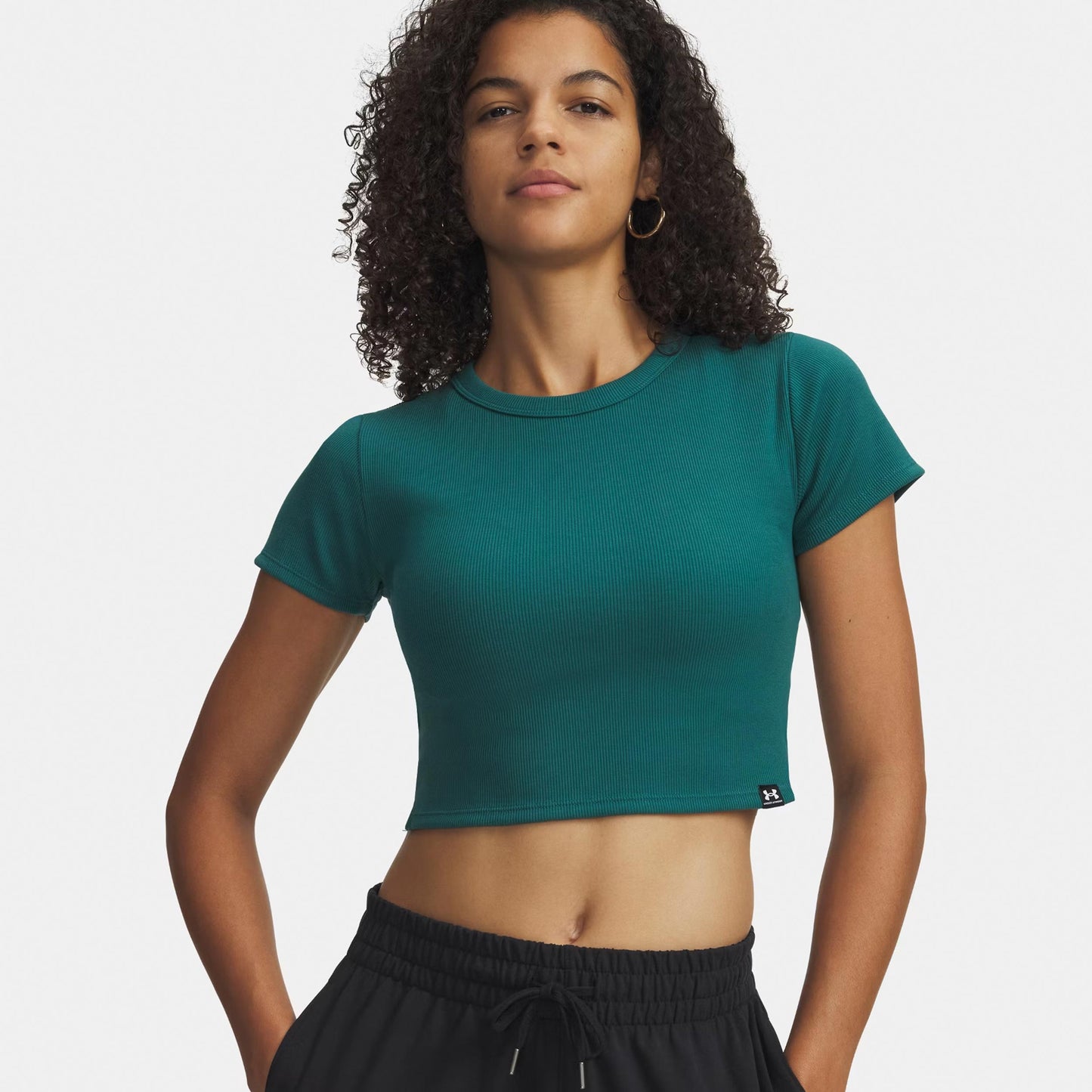 Under Armour Rival Rib Baby T-shirt Damer-grön, vit