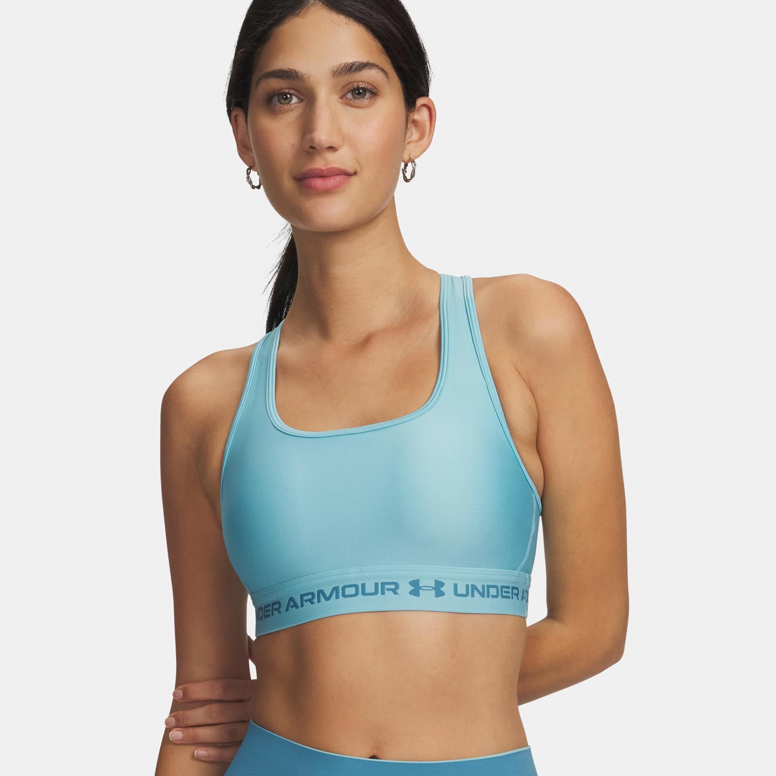 Under Armour Crossback Mid Sport-behå Damer-blå, blå