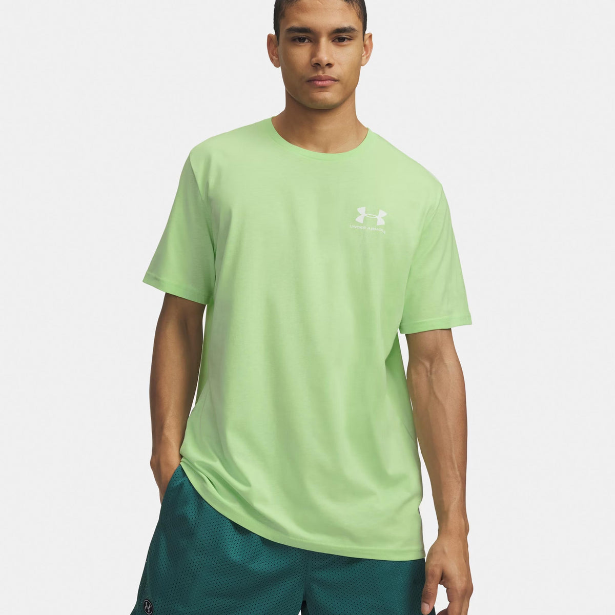 Under Armour Sportstyle Left Chef T-shirt Herrar-grön, vit