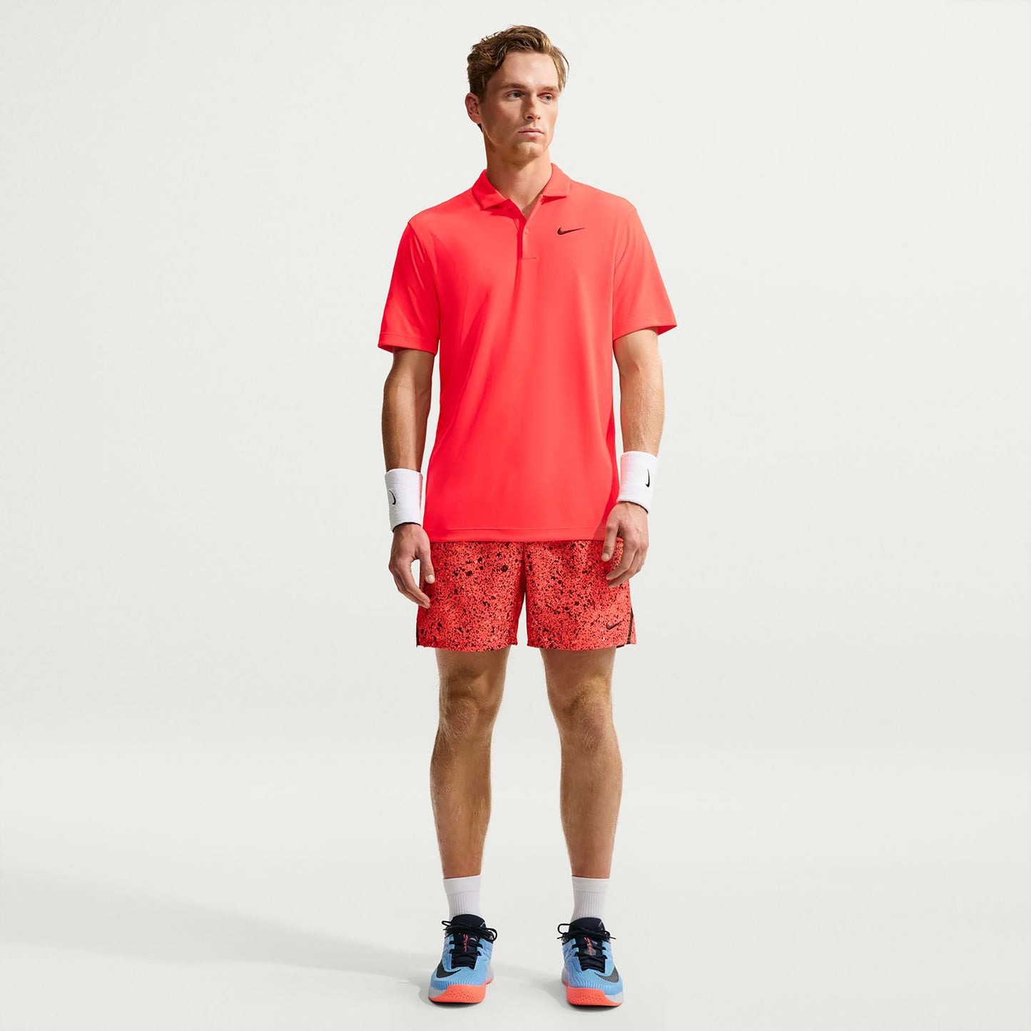Nike Dri-Fit Victory Court Solid Polo Herrar - röd, svart