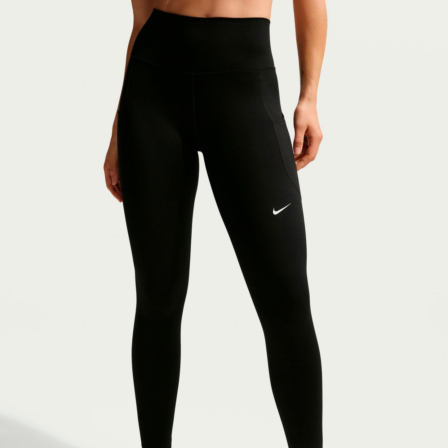 Nike Dri-FIT One High Rise 7/8 Tights Damer-svart, vit