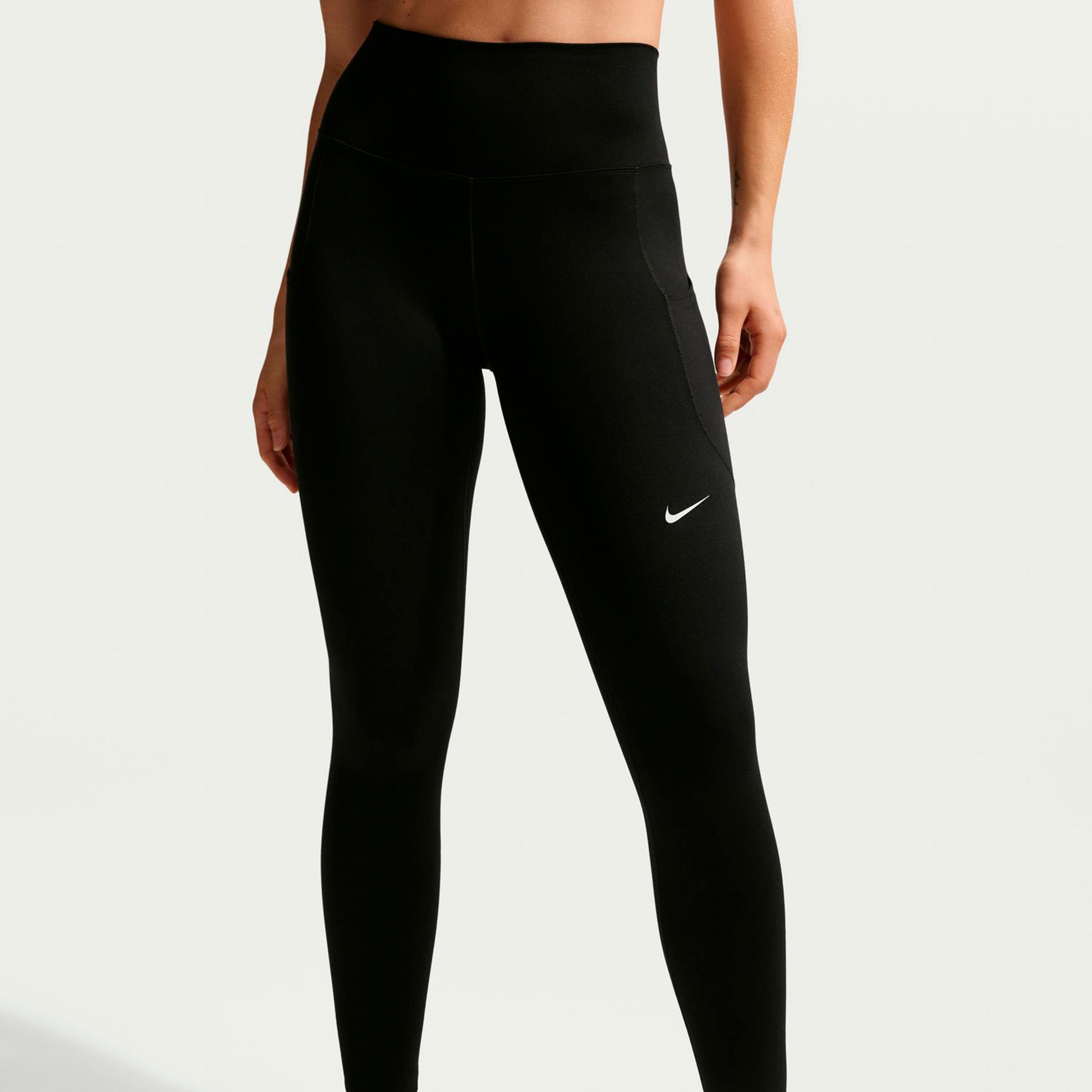 Nike Dri-FIT One High Rise 7/8 Tights Damer-svart, vit