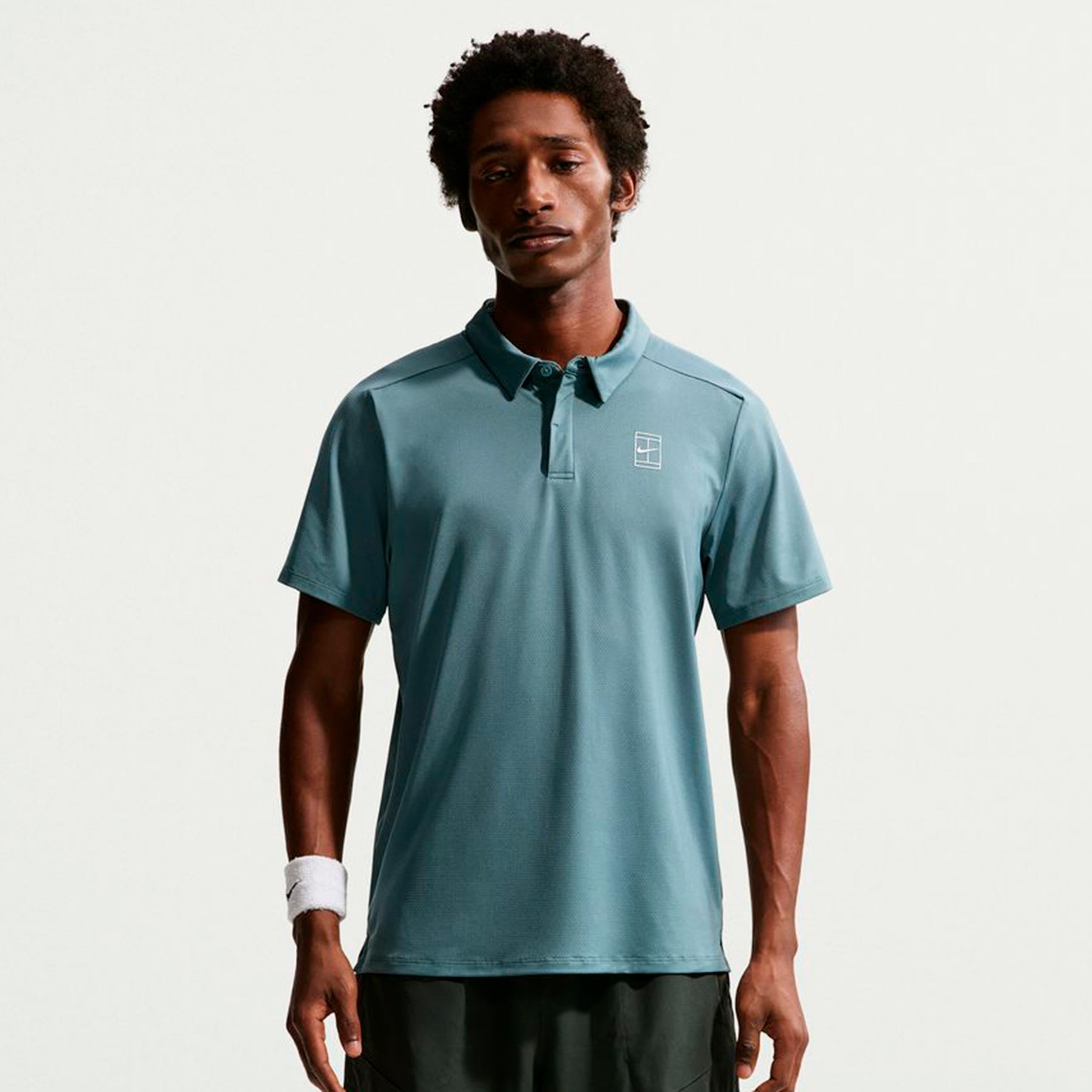 Nike Jannik Sinner Court Dri-FIT Advantage Polo Herrar - blågrå