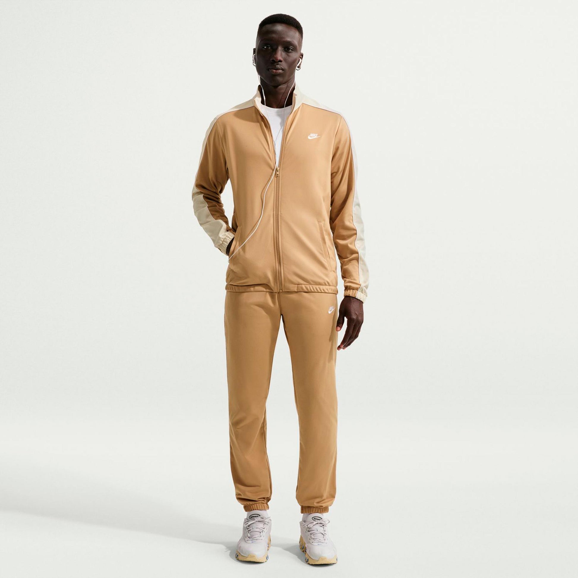 Nike Club Träningsoverall Herrar-beige, kaki