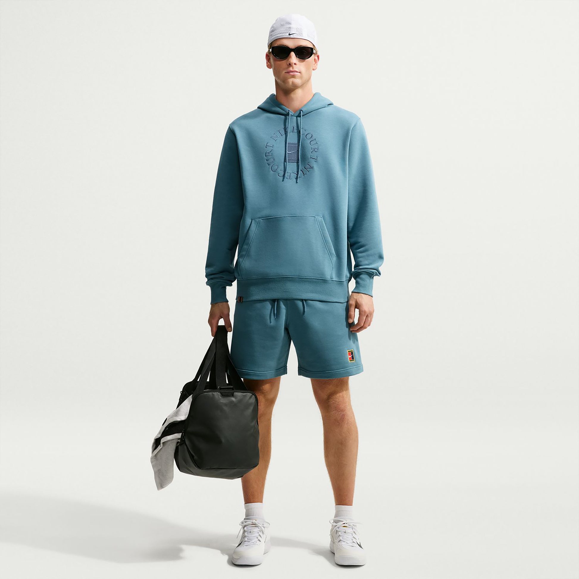 Nike Court Dri-Fit Heritage Huvtröja Herrar - petrol