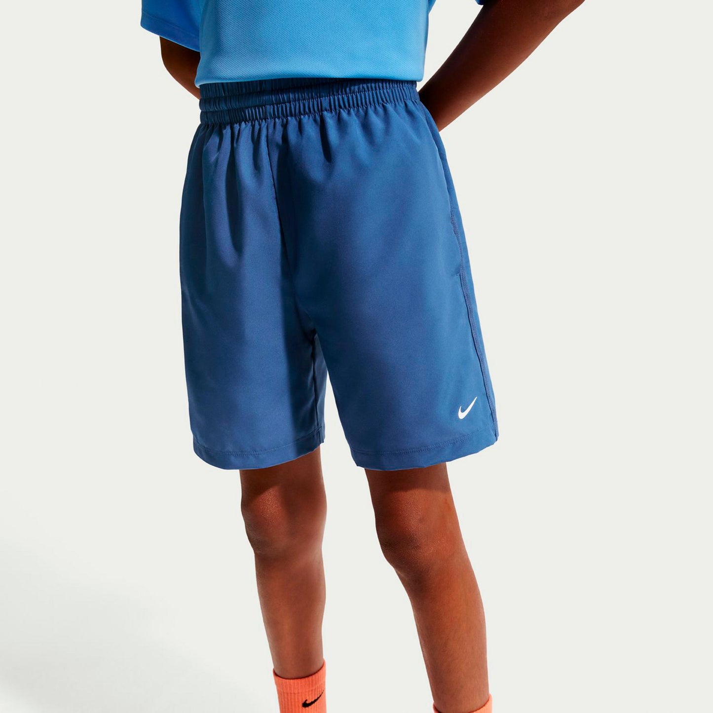 Nike Big Shorts Pojkar-petrol, vit