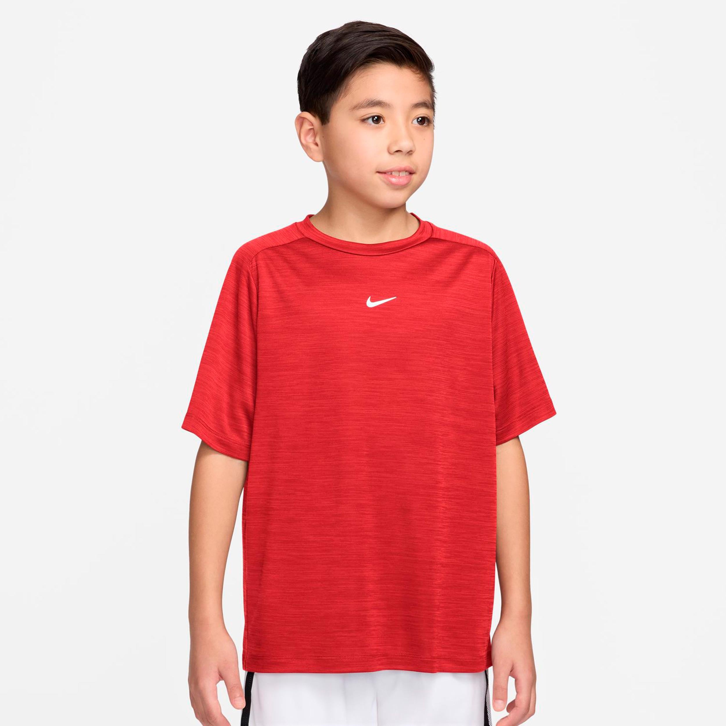 Nike Dri-FIT Multi Heather T-shirt Barn-mörkröd