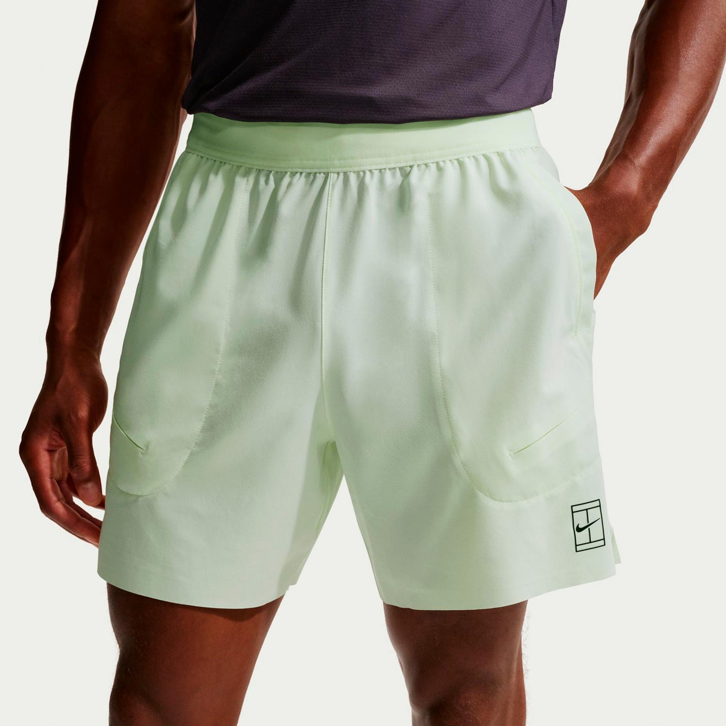 Nike Court Dri-FIT Advantage 6in Shorts Herrar-ljusgrön