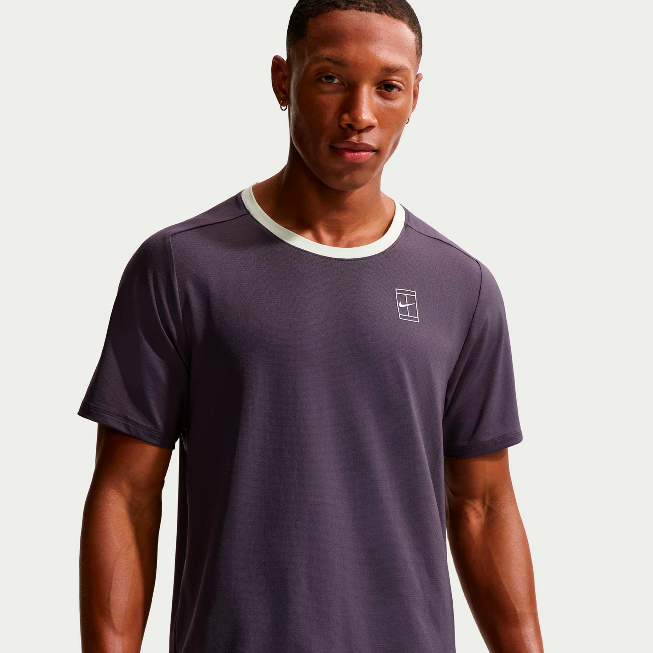 Nike Court Dri-FIT Advantage T-shirt Herrar-lila